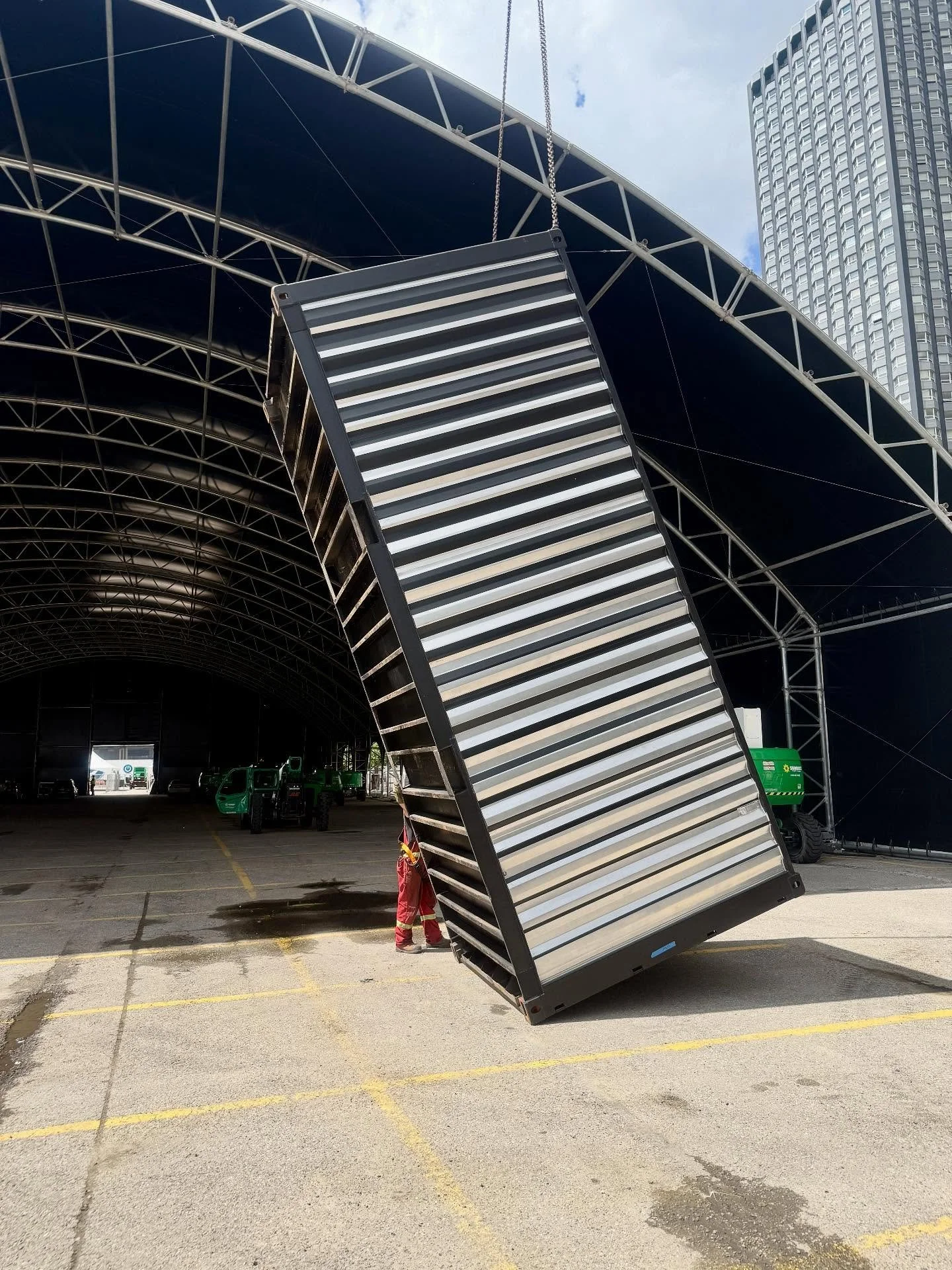 Sometimes container installs are a real piece of art.

#containerart