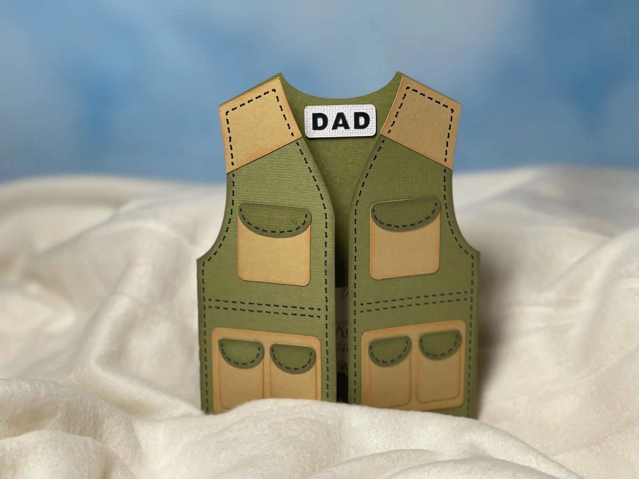 Fishing Vest Gift Card Holder
