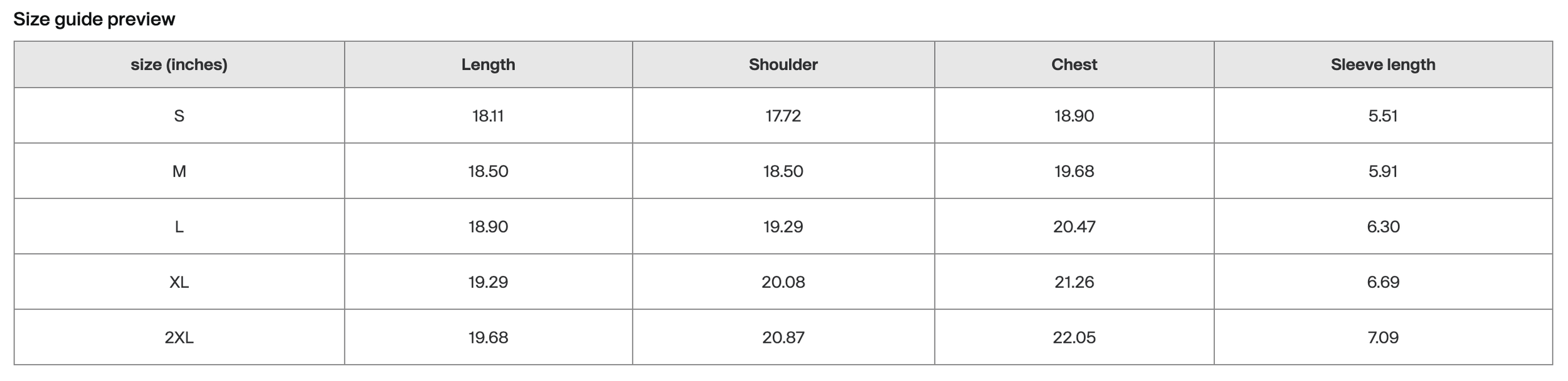Silky Crop Top Measurements Tapstitch