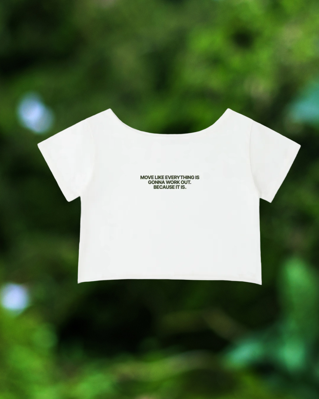 Everythings Working Out Off-Shoulder Cotton Tee