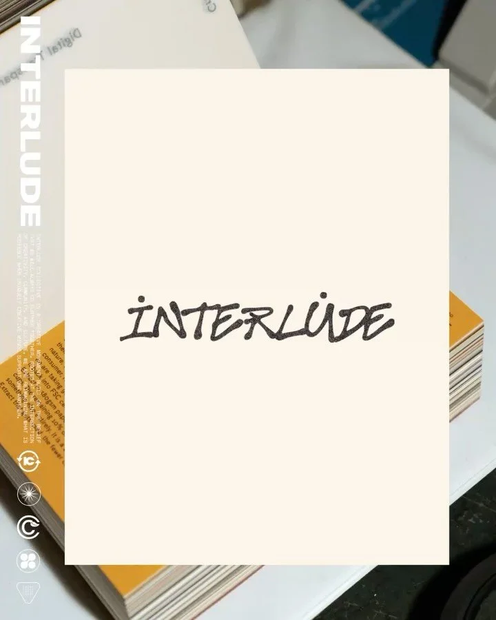 🤍🌐 Making the brand for @interlude.collective. 

This was a really fun and inspiring identity for me to co-create. I started working on the brand in January with @kev.interlude, after learning more about the Collective&rsquo;s vision and origin sto