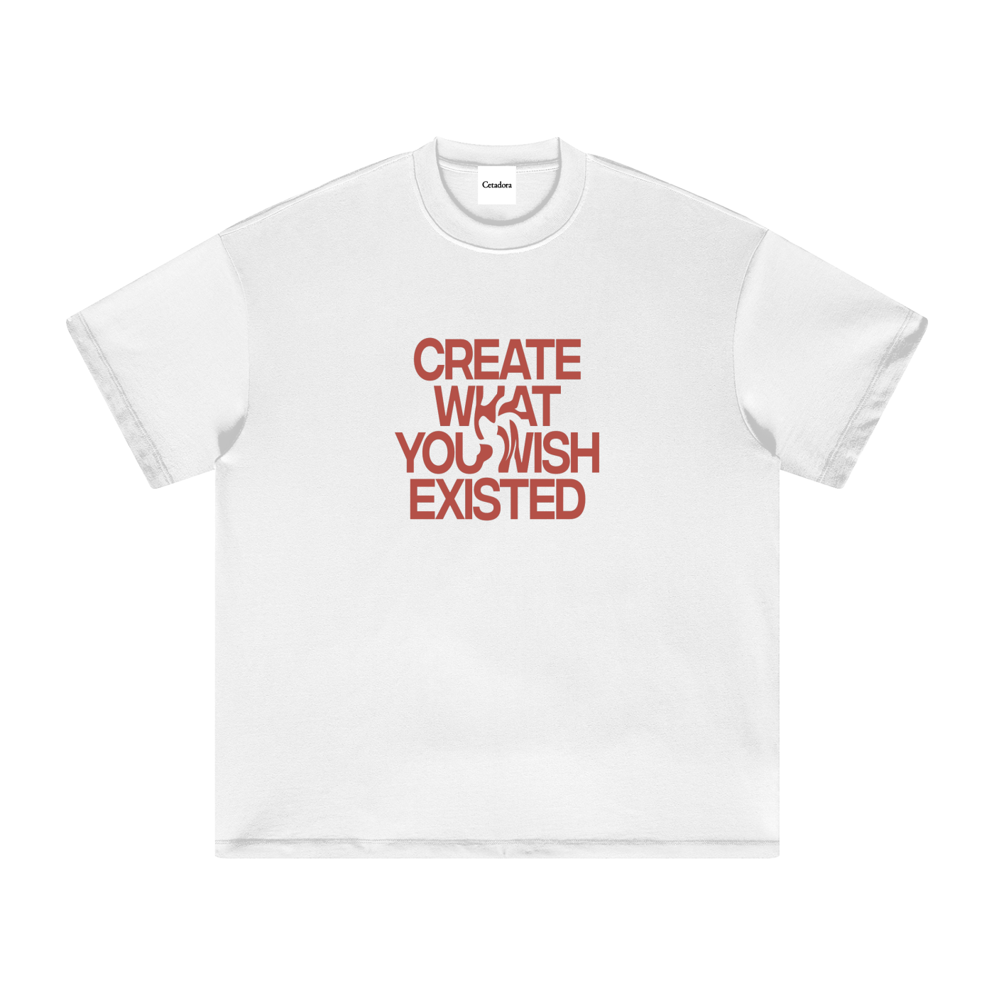 Create What You Wish Existed Collage Oversized Cotton Tee