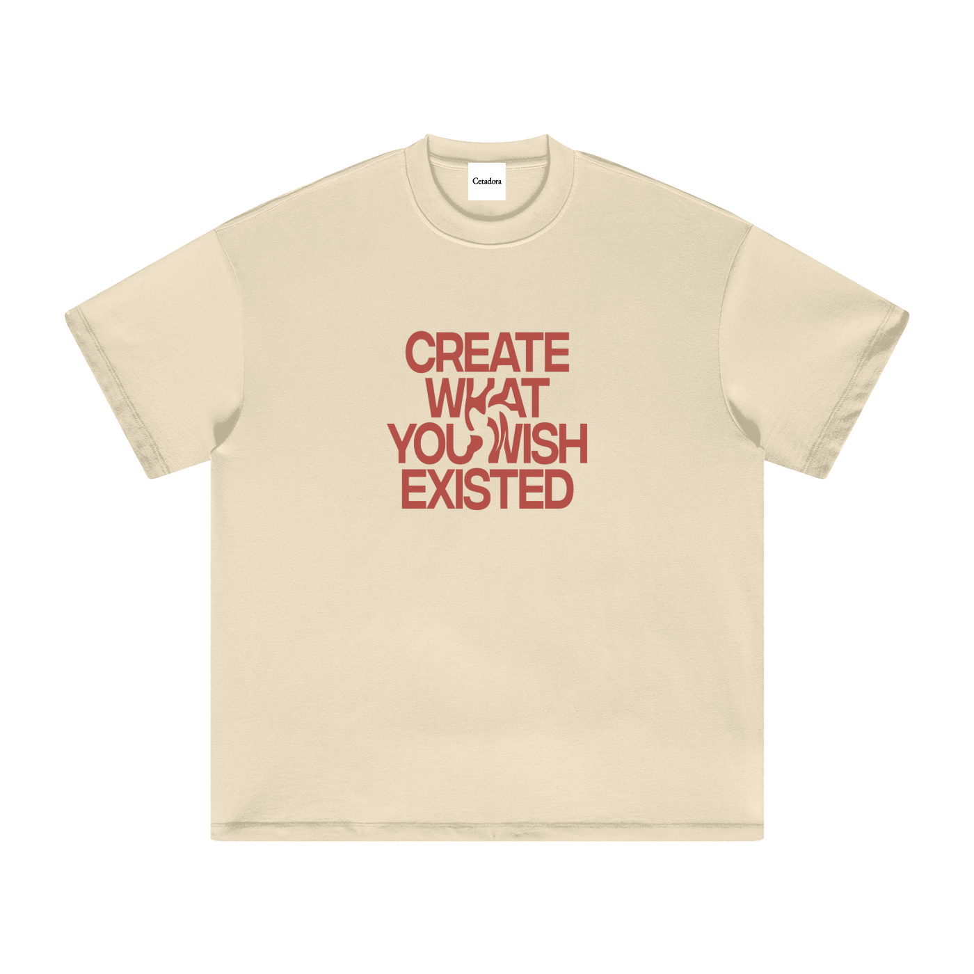 Create What You Wish Existed Collage Oversized Cotton Tee
