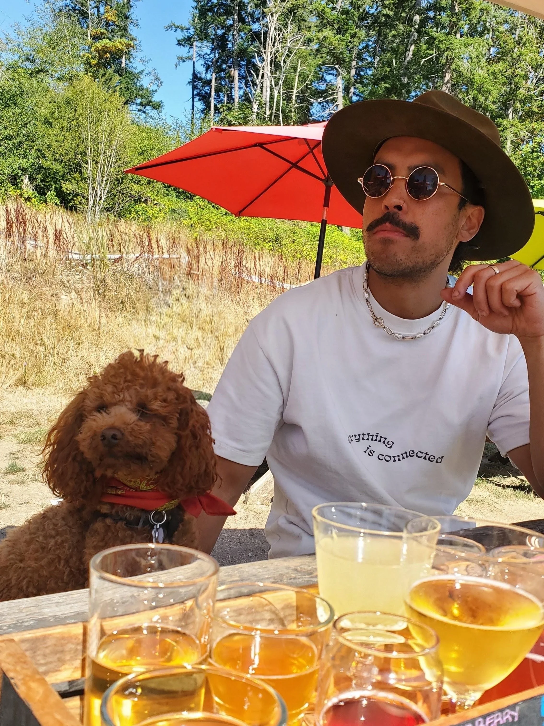 Forest bathers ❤️ @gavinvrose in the Everything&rsquo;s Connected 100% heavyweight cotton tee 💌

📸 @hailface