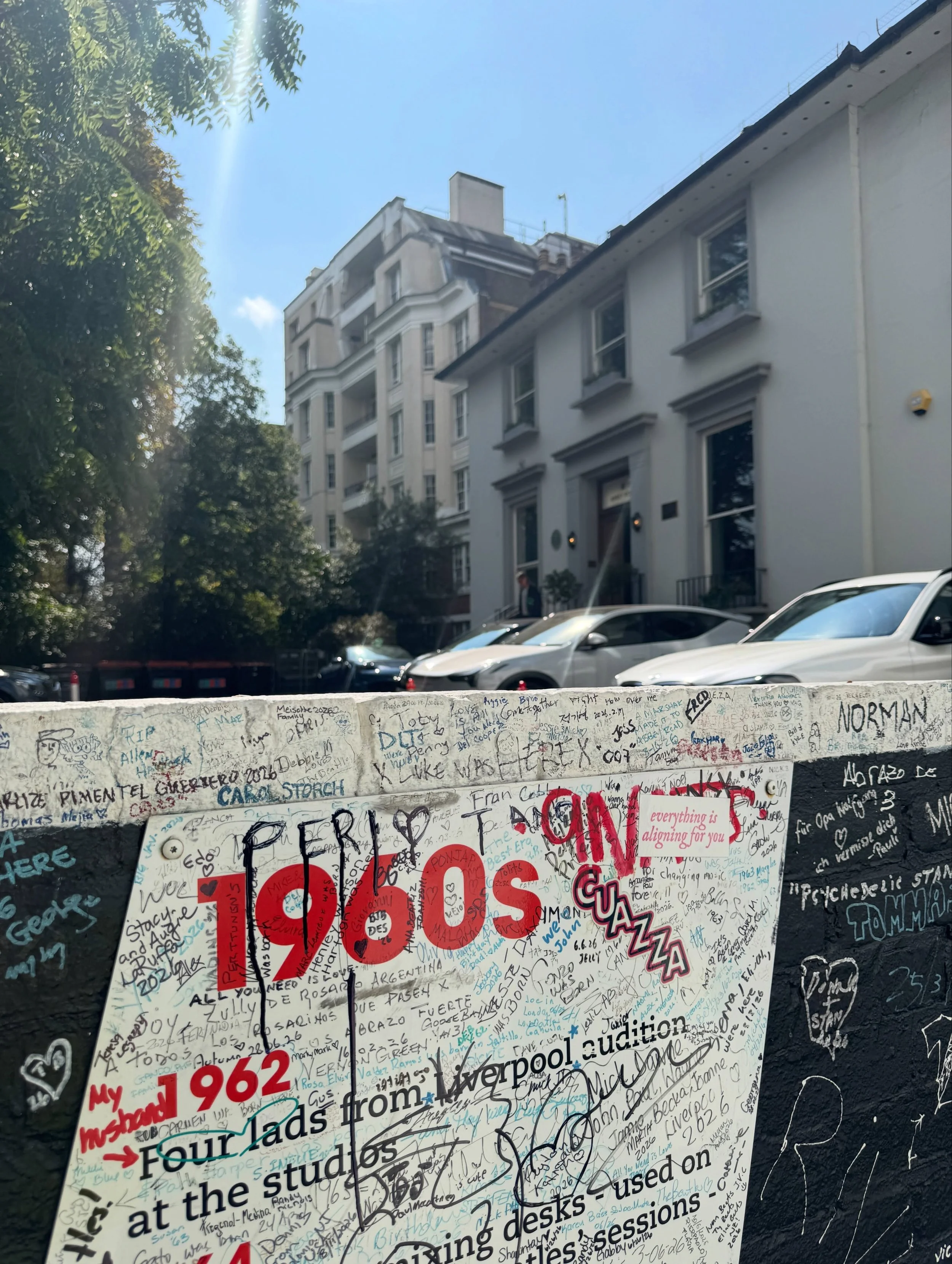 Last of the Europe light codes sticker series (for now 😌🙂&zwj;&harr;️)&hellip; London edition! 🇬🇧

Left some alignment codes intentionally on the 1960s section of the Beatles&rsquo; history timeline near Abbey Road Studios, which explained where 
