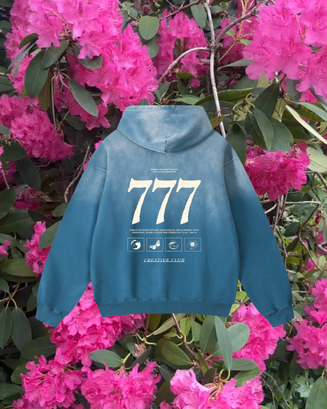 777 Creative Club Sunfade Cotton Hoodie