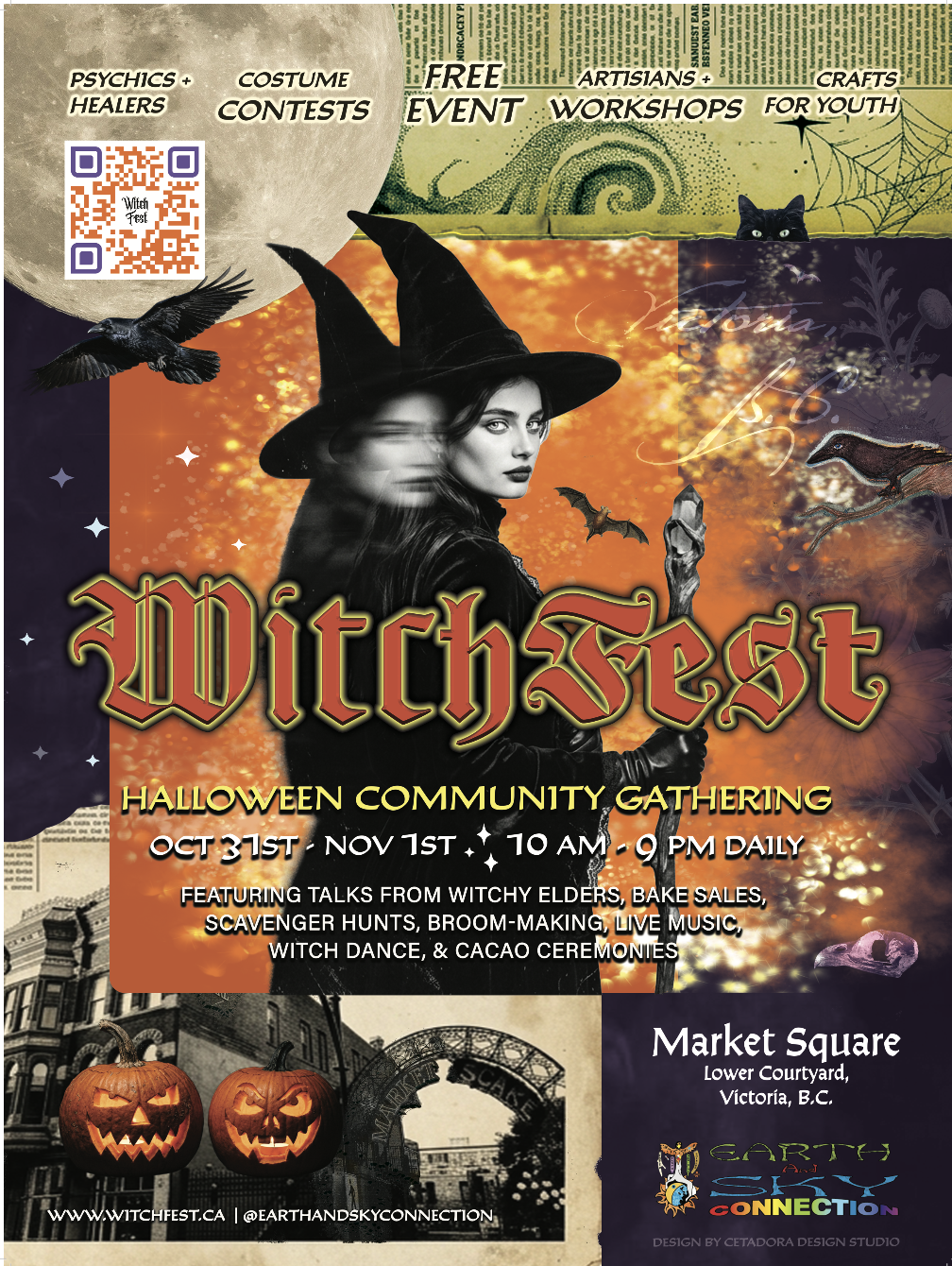 WitchFest 2026 Victoria BC Poster Design 