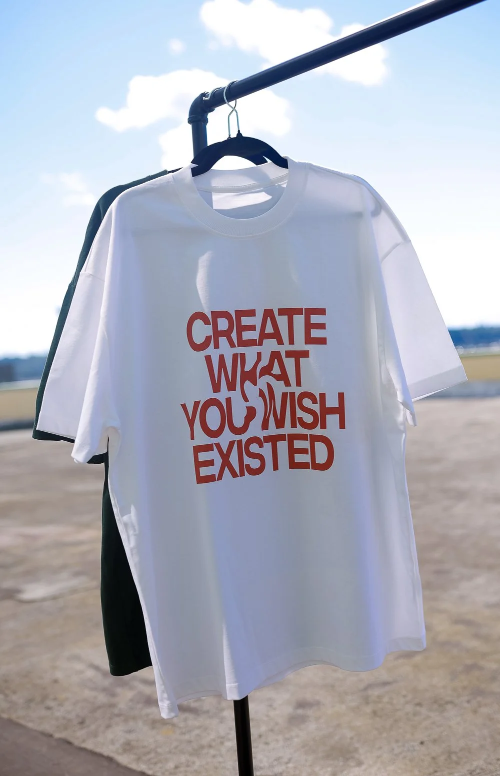 Create What You Wish Existed Collage Oversized Cotton Tee