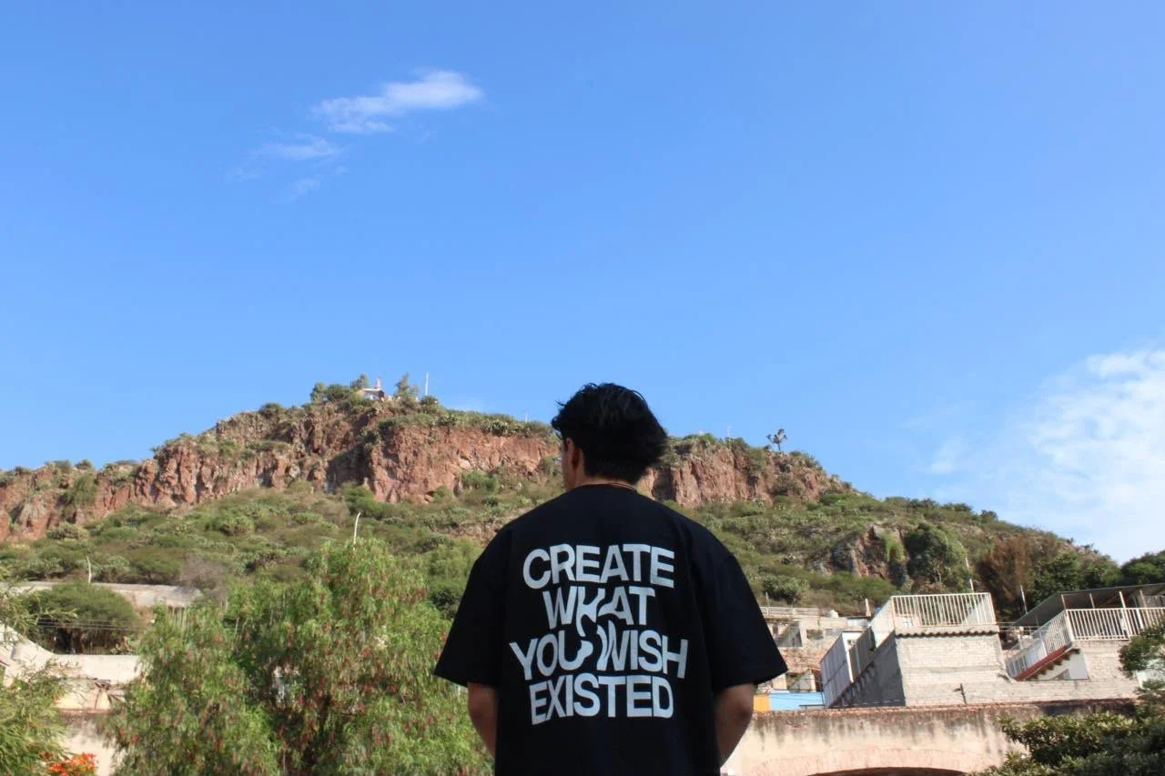 Create What You Wish Existed Oversized Cotton Duality Tee