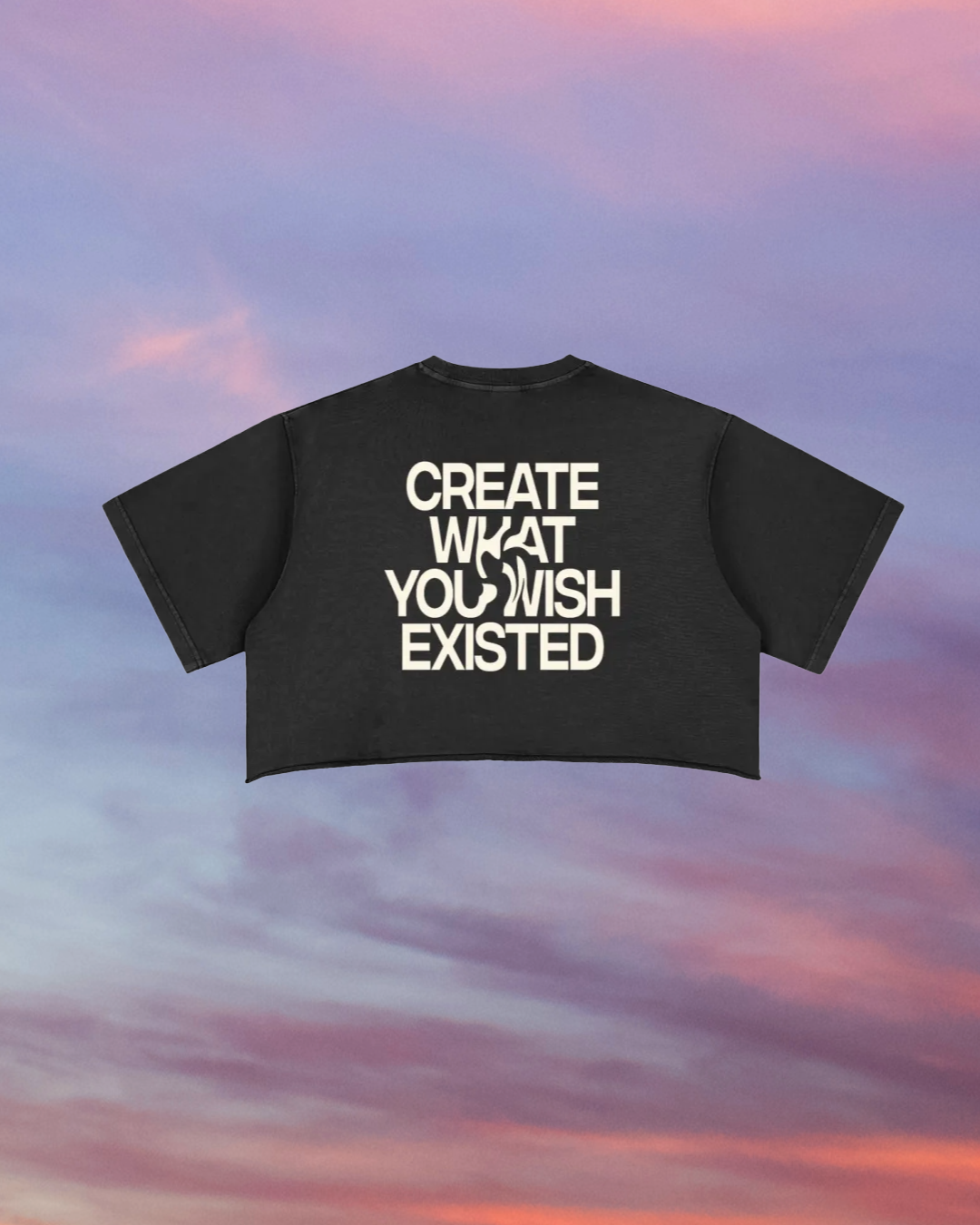 Create What You Wish Existed Raw Edge Cotton Crop