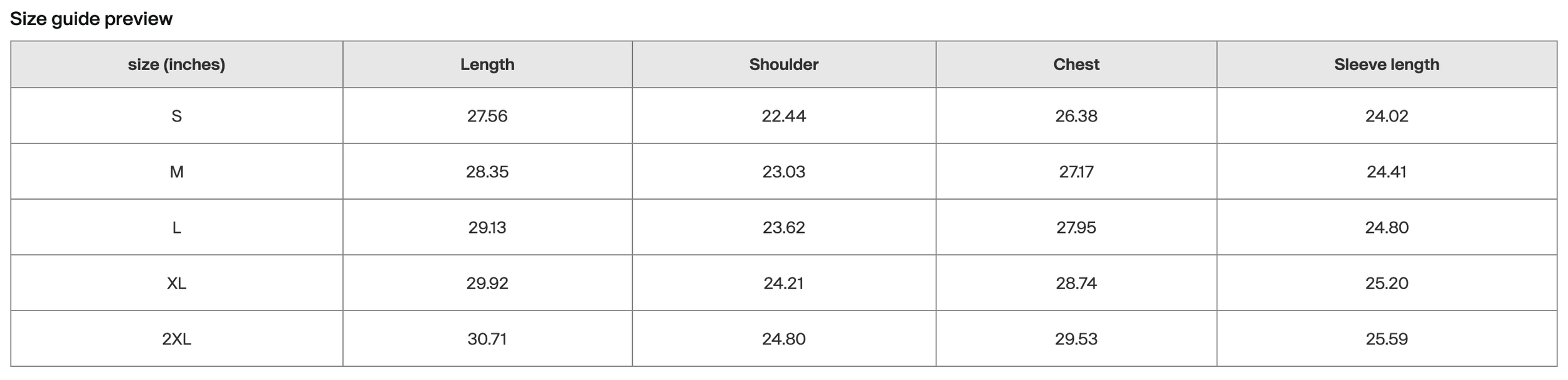 Sunfade Hoodie Dimensions Size Guide Tapstitch