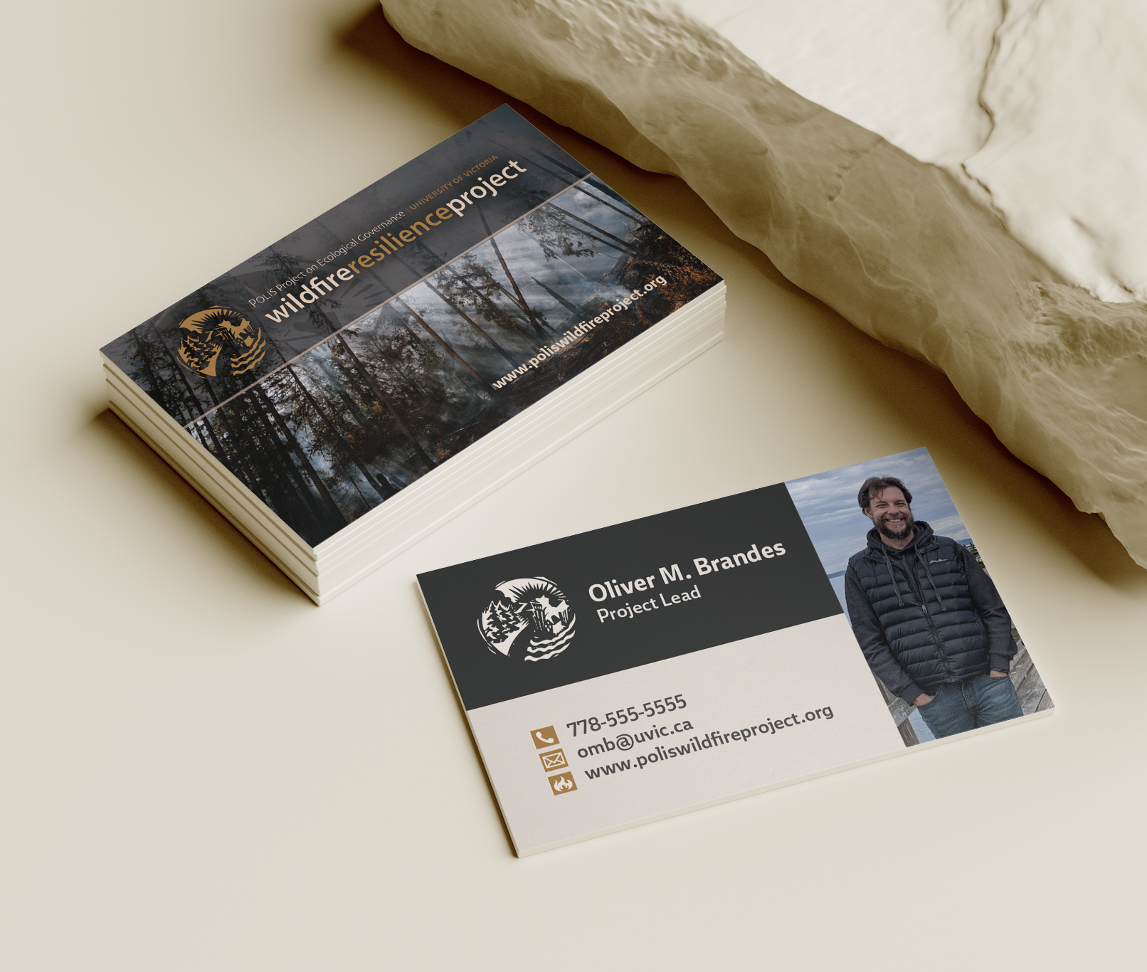 POLIS Wildfire Resilience Project - Non Profit Modern Business Card Design 