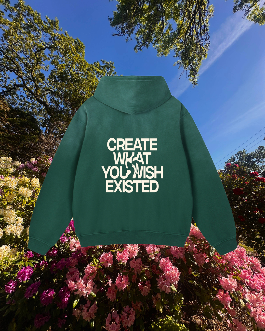 Create What You Wish Exisited Sunfade Cotton Hoodie