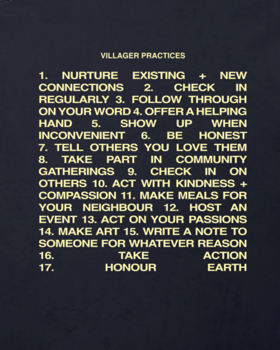 Villager practices