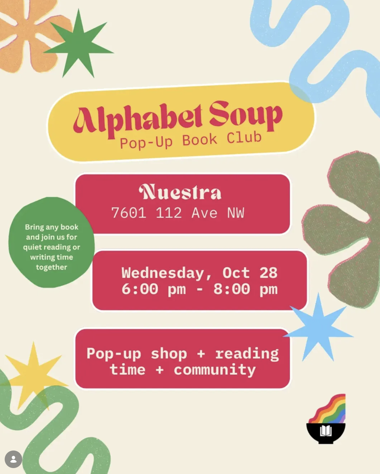 Alphabet Soup : Pop- Up Book Club
