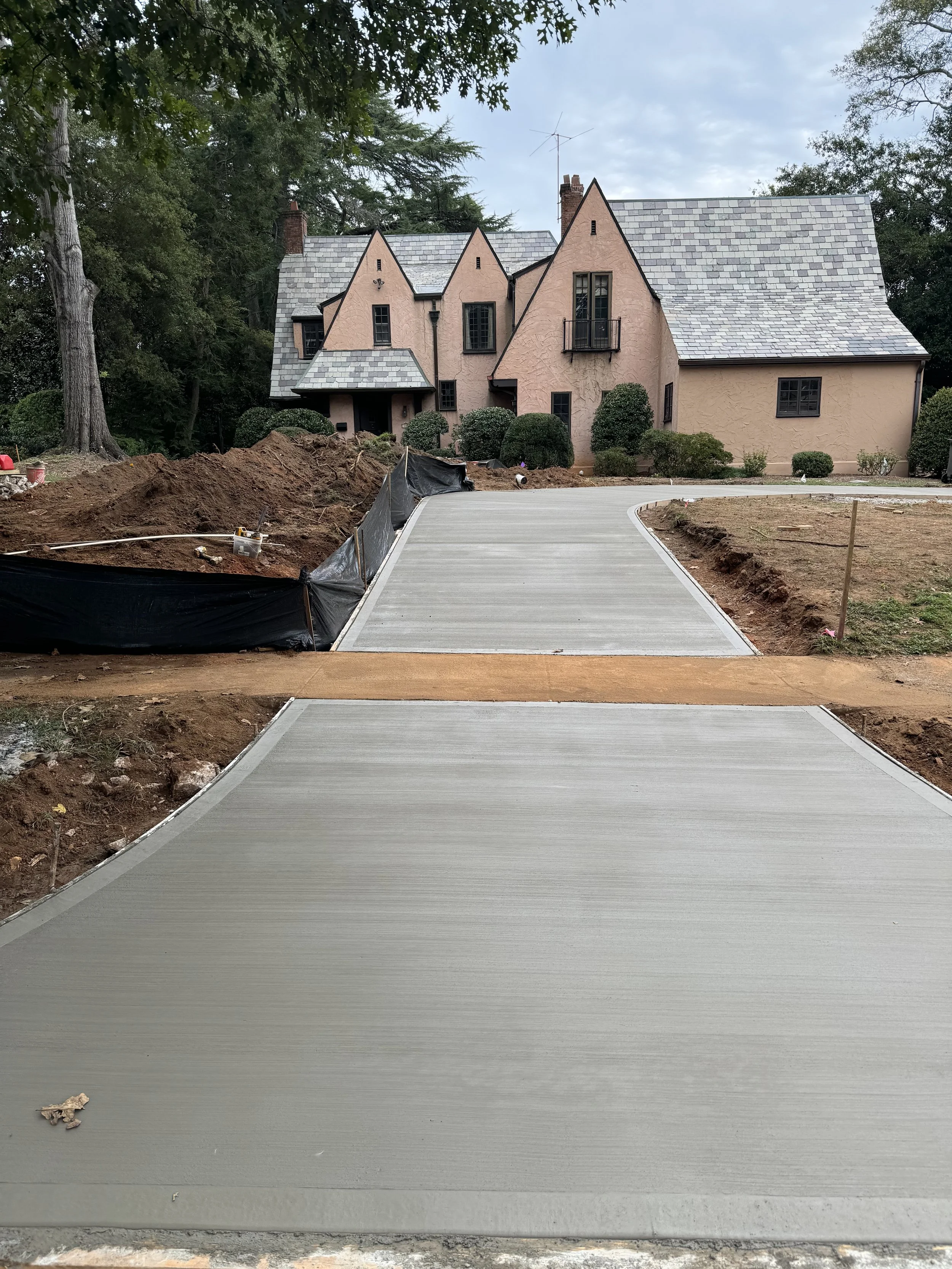 new concrete driveway spartanburg