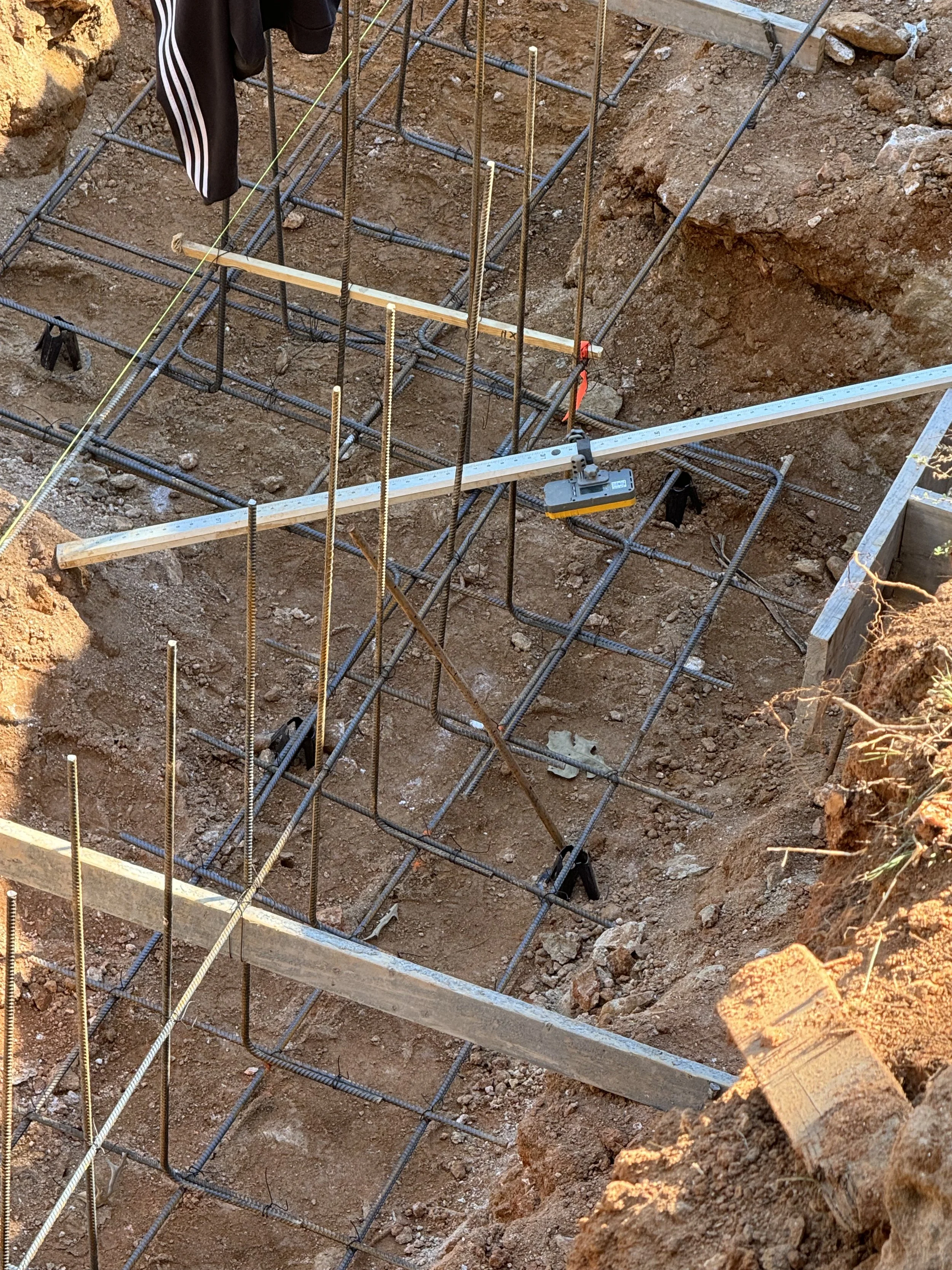 Rebar Footing for Custom House in Travelers Rest SC