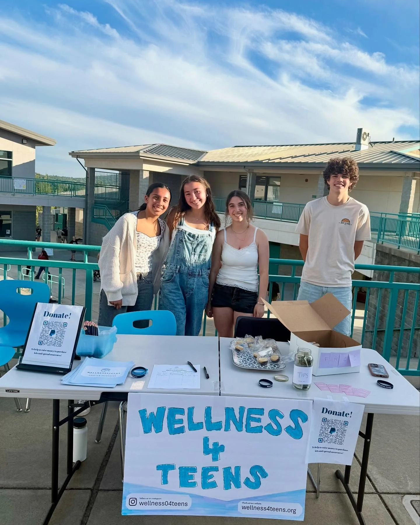 Bake sale at Marina Village Open House! Thanks for all the amazing donations! @rescueunionsd @marina_mustangs_ohana @creamysbycaylajordan #wellness #mentalhealth #helpeveryone #wellness4teens