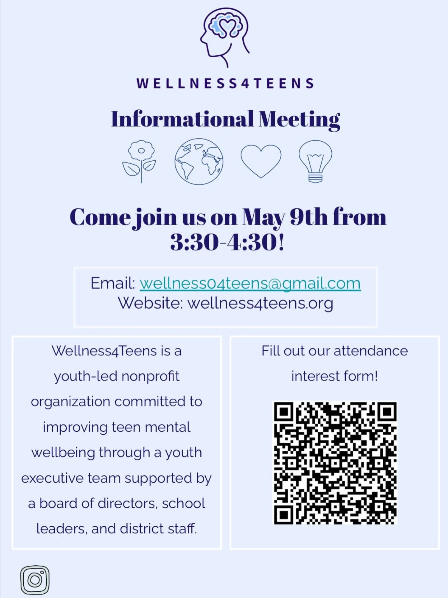 Looking for middle schoolers ready to make a difference in their communities! (meeting over zoom)
#mentalhealthmatters #informationalmeeting #middleschoolers #makeadifference