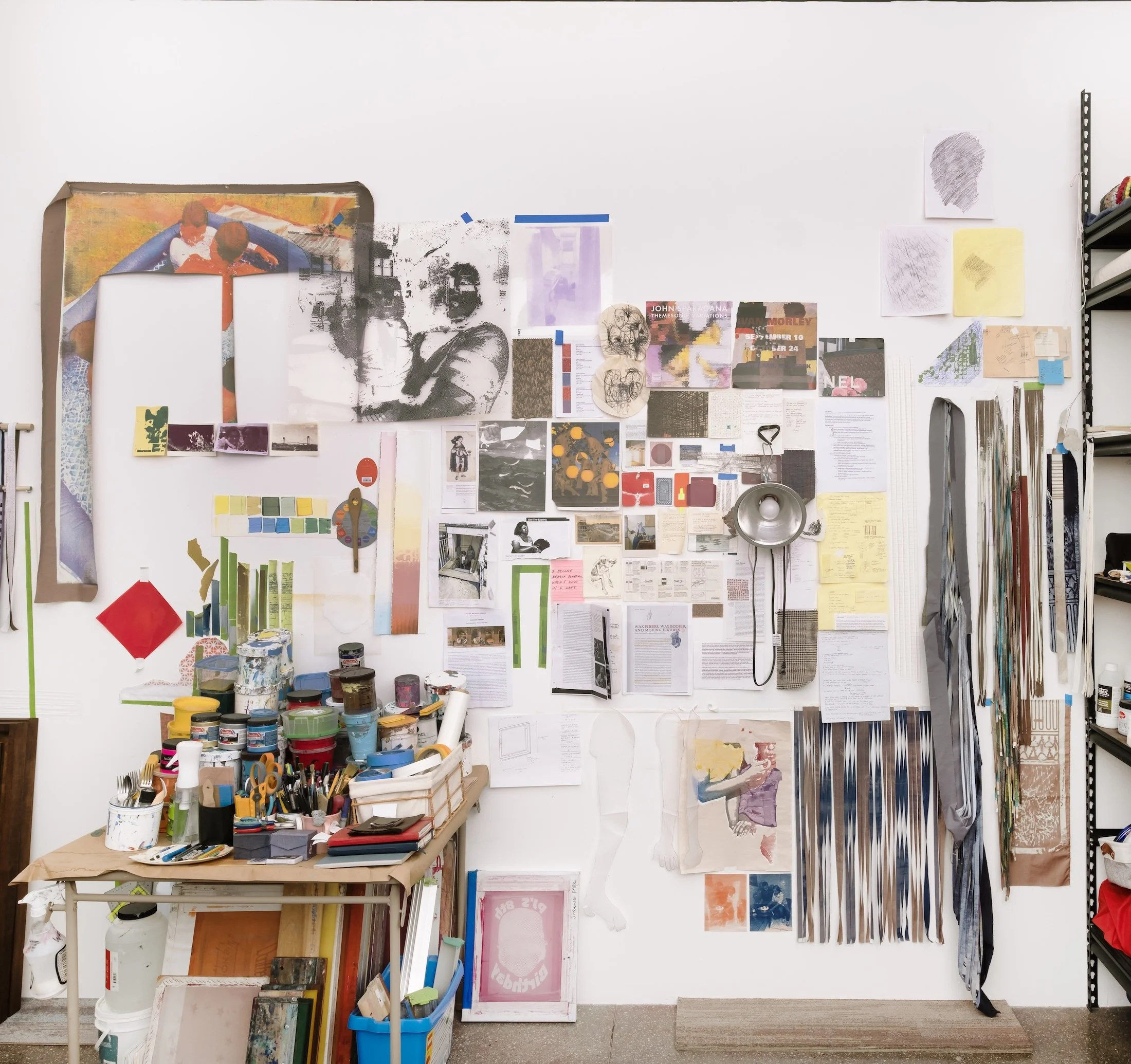  Studio wall, 2026 Photo by  Daniel Polonsky  