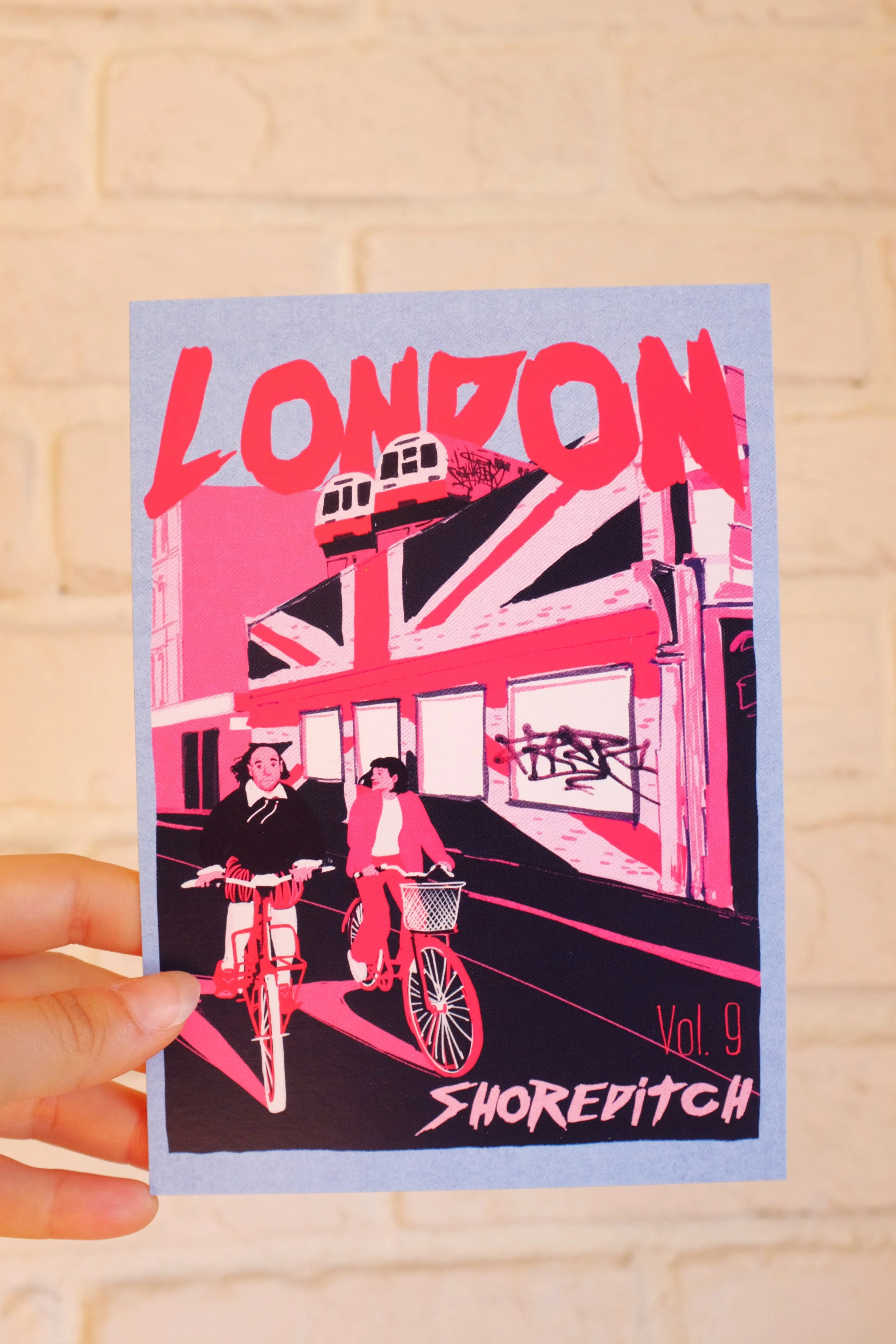 Pulp Cities London Postcard 5x7 in | Vintage Art Print