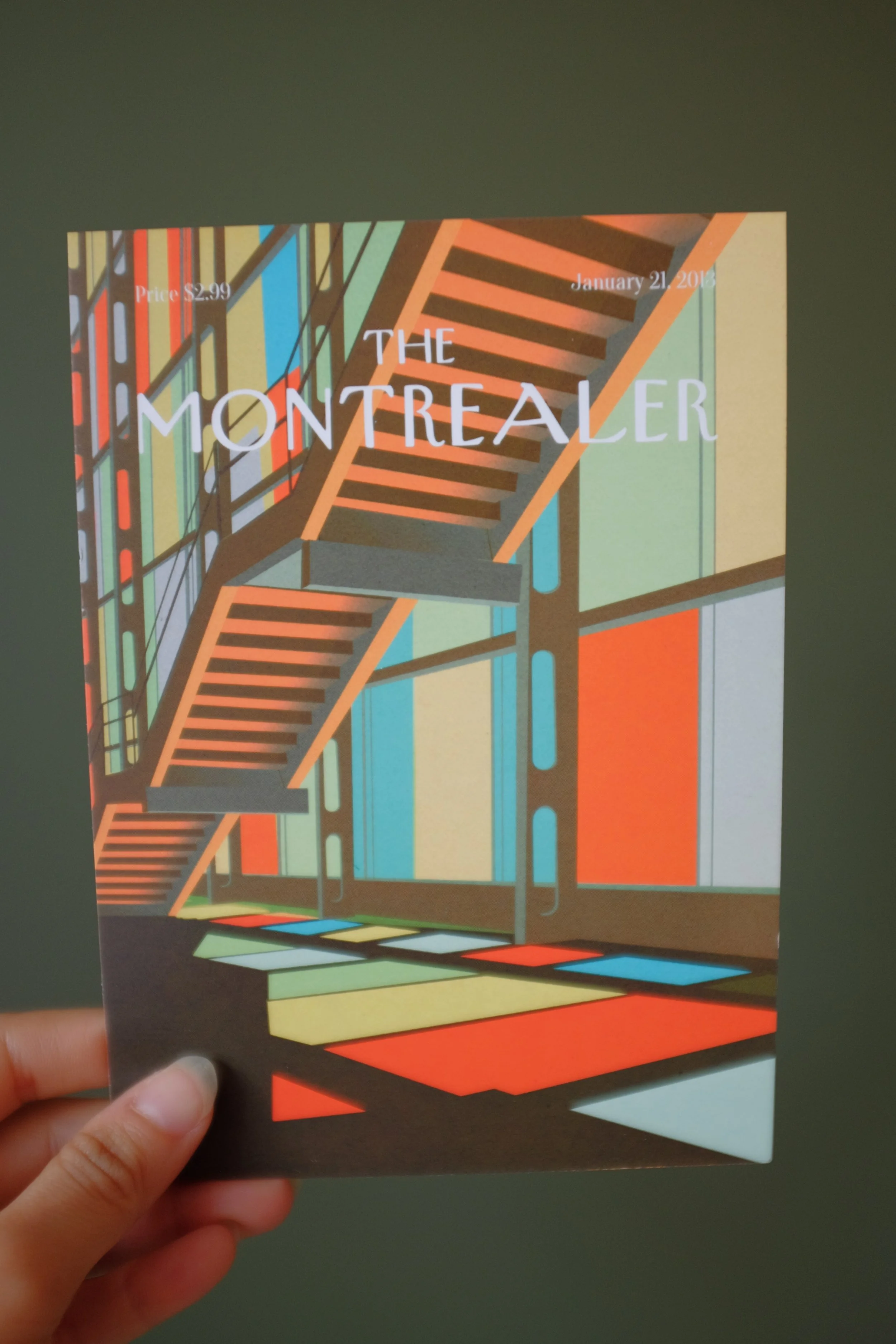Palais des Congres Postcard 5x7 in | Vintage Art Print