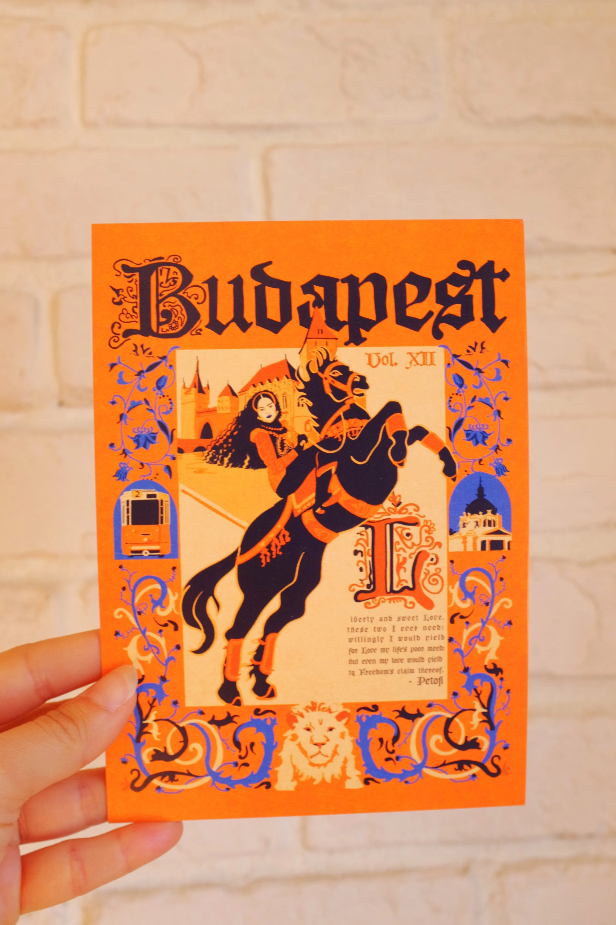 Pulp Cities Budapest 5x7 in | Vintage Art Print
