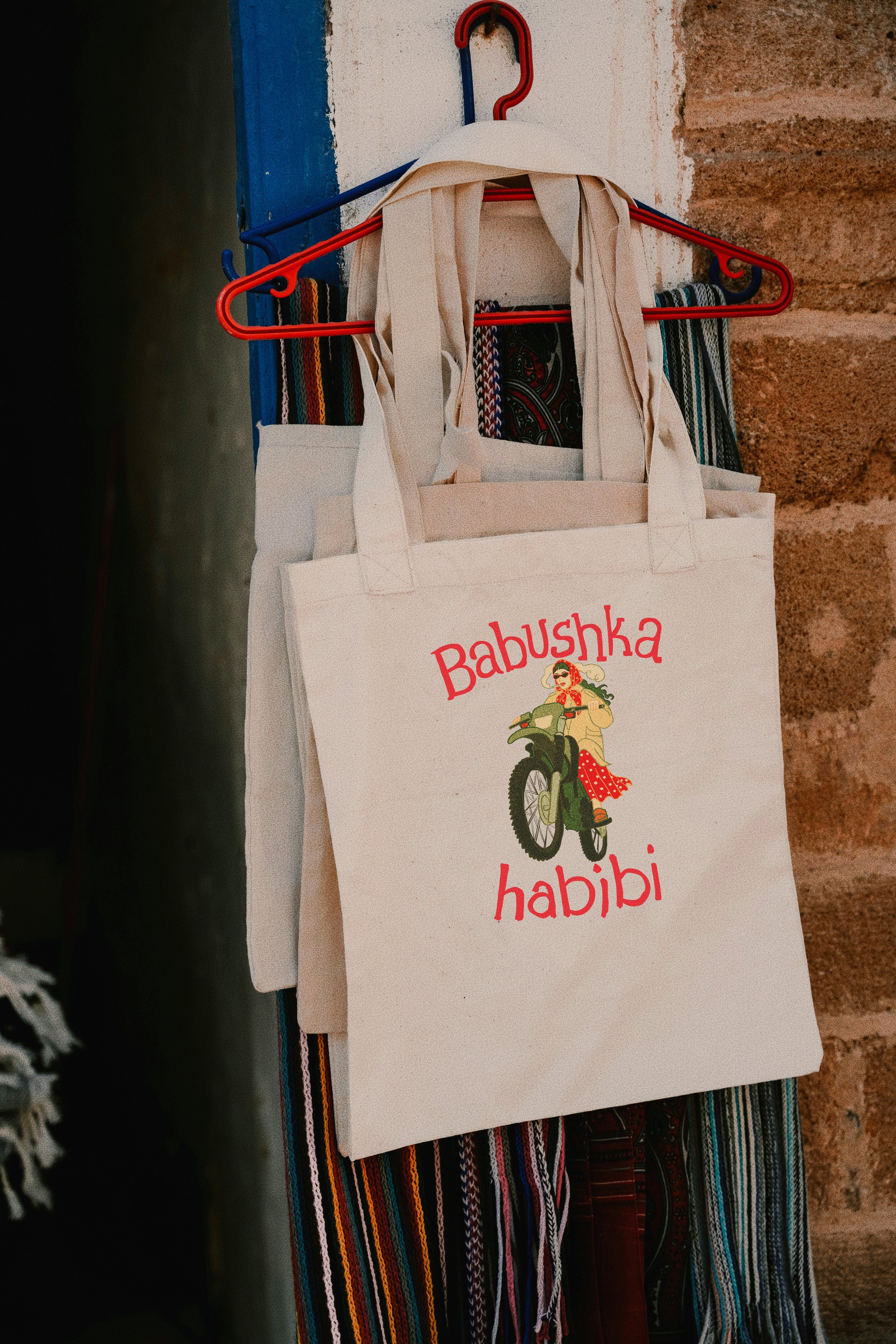 Yallah Babushka - Balkan and Arabic Aesthetic Tote Bag (100% cotton)