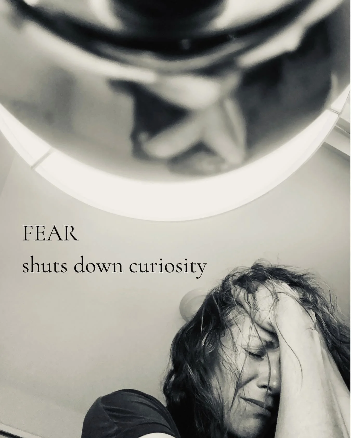 What can you find inside your body that isn&rsquo;t afraid,
isn&rsquo;t scared,
isn&rsquo;t fearful?

Connect with this place.

And from this place, Notice&hellip;
if there is a way to be curious &mdash;
a way to have compassionate inquiry.

From thi