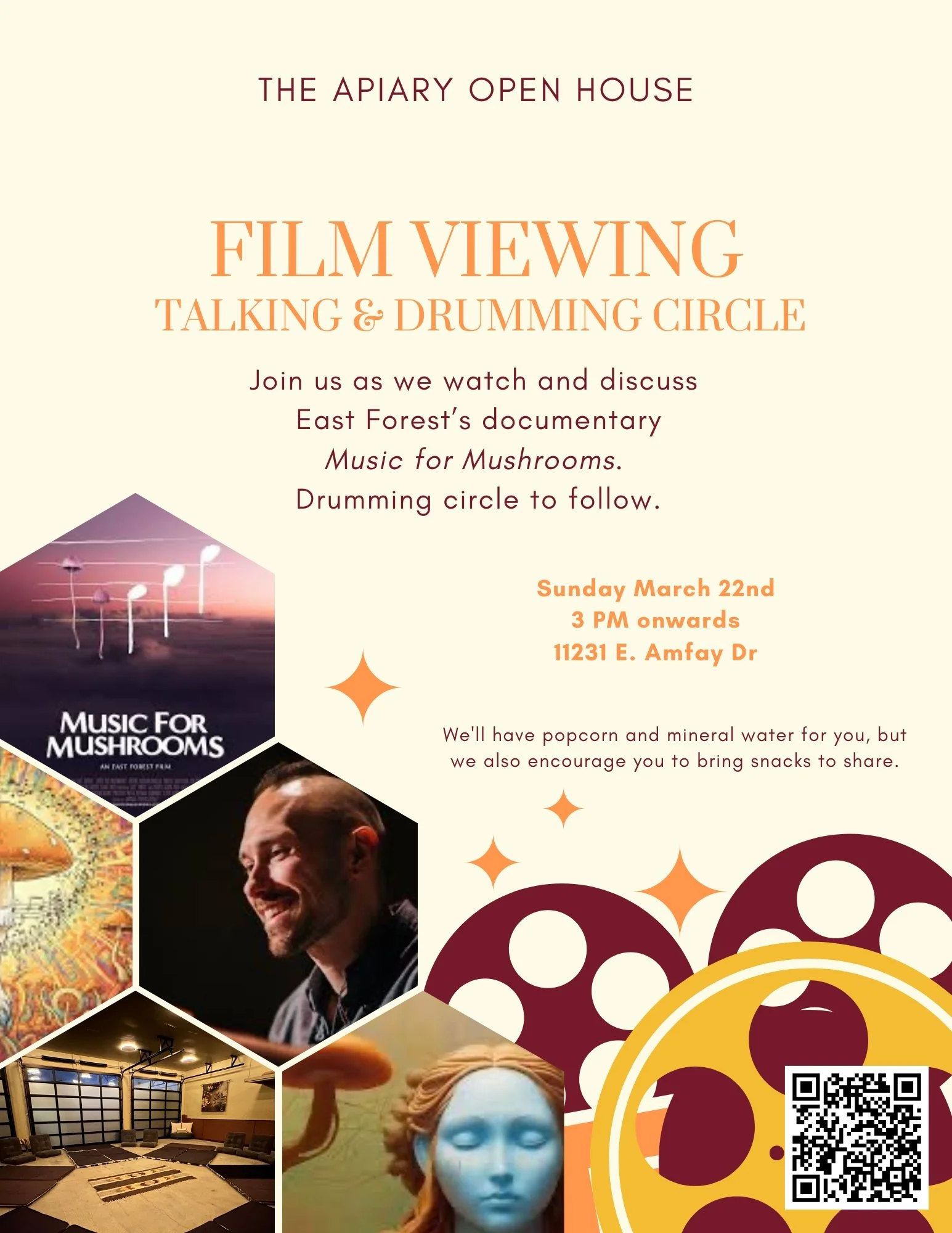 Film Viewing and Drumming Circle