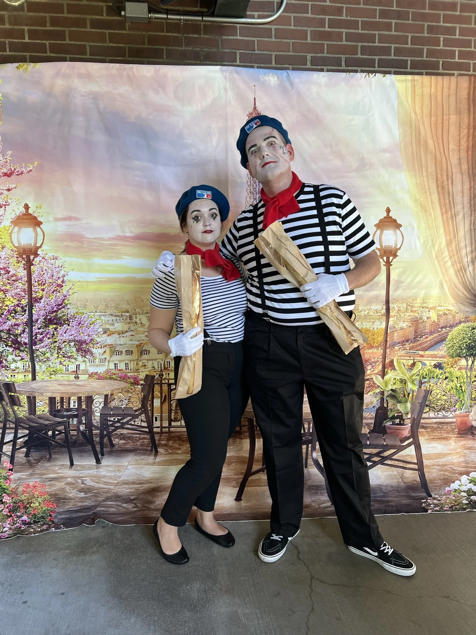 All dressed up for South of France night at the Mariners