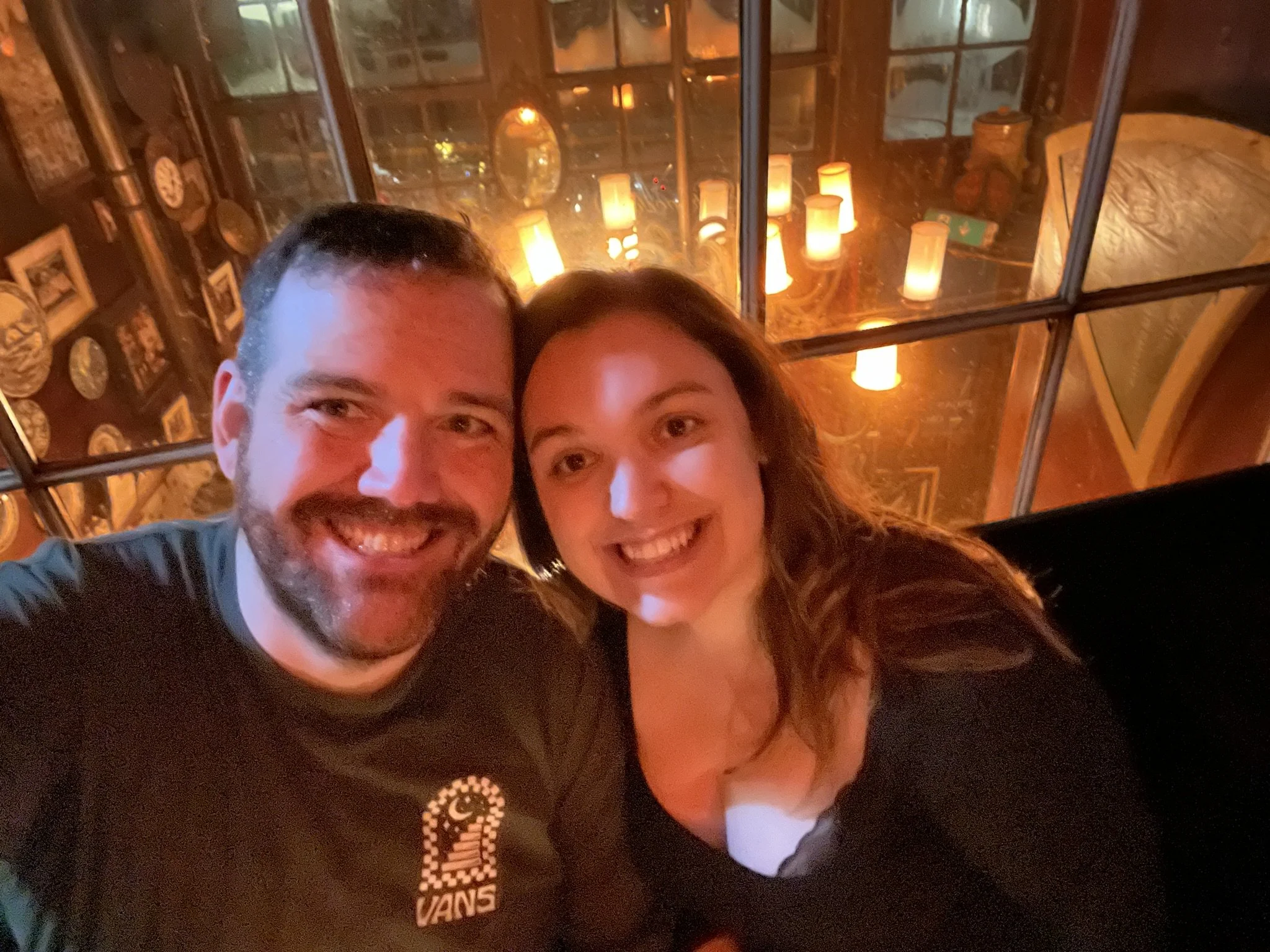 First night in Amsterdam at a cozy bar