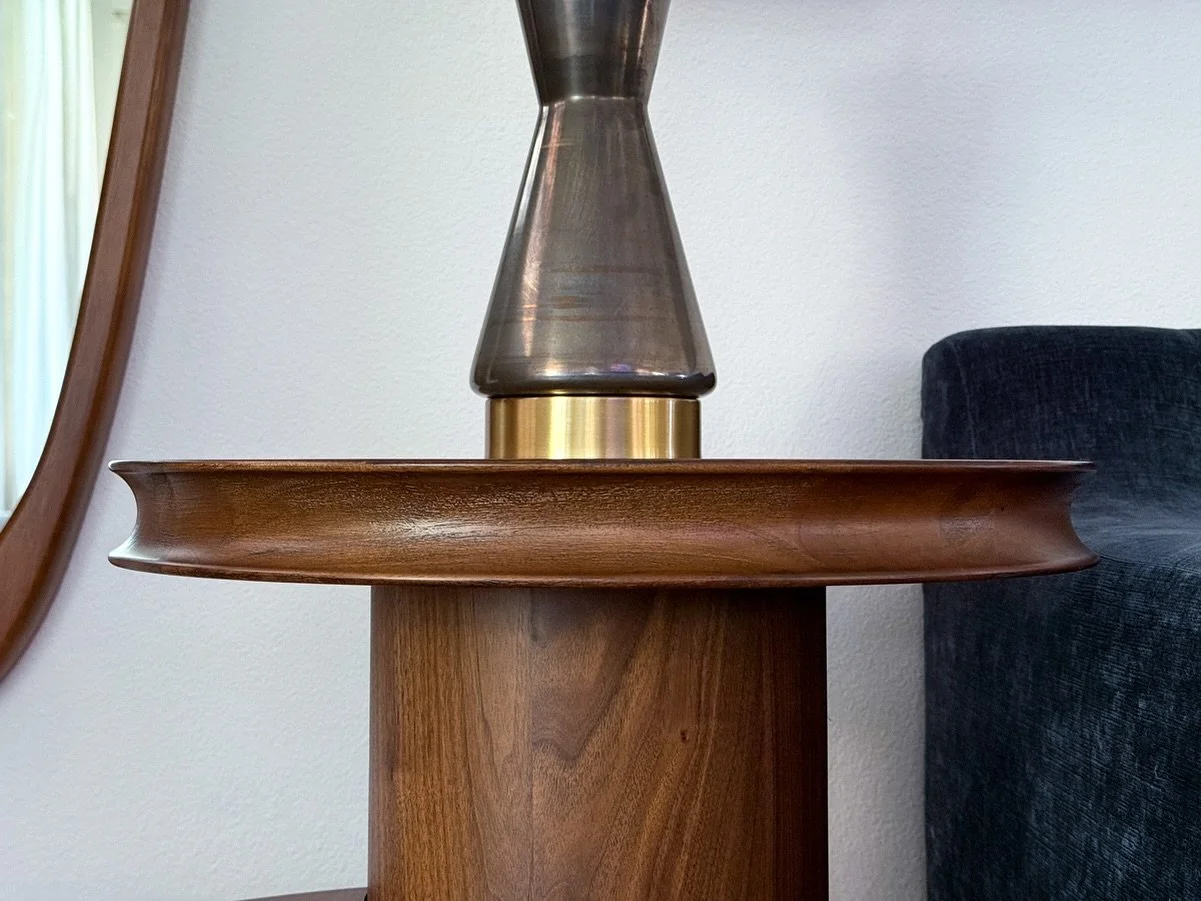 Design is a language of subtleties.

The soft taper of hand-turned walnut. A brushed brass base. A sculptural glow. Every curve speaks, if you let it.

#WilliamGracie #InteriorDesign #ModernAesthetic #ModernInteriors #MinimalLuxury #RefinedLiving #In