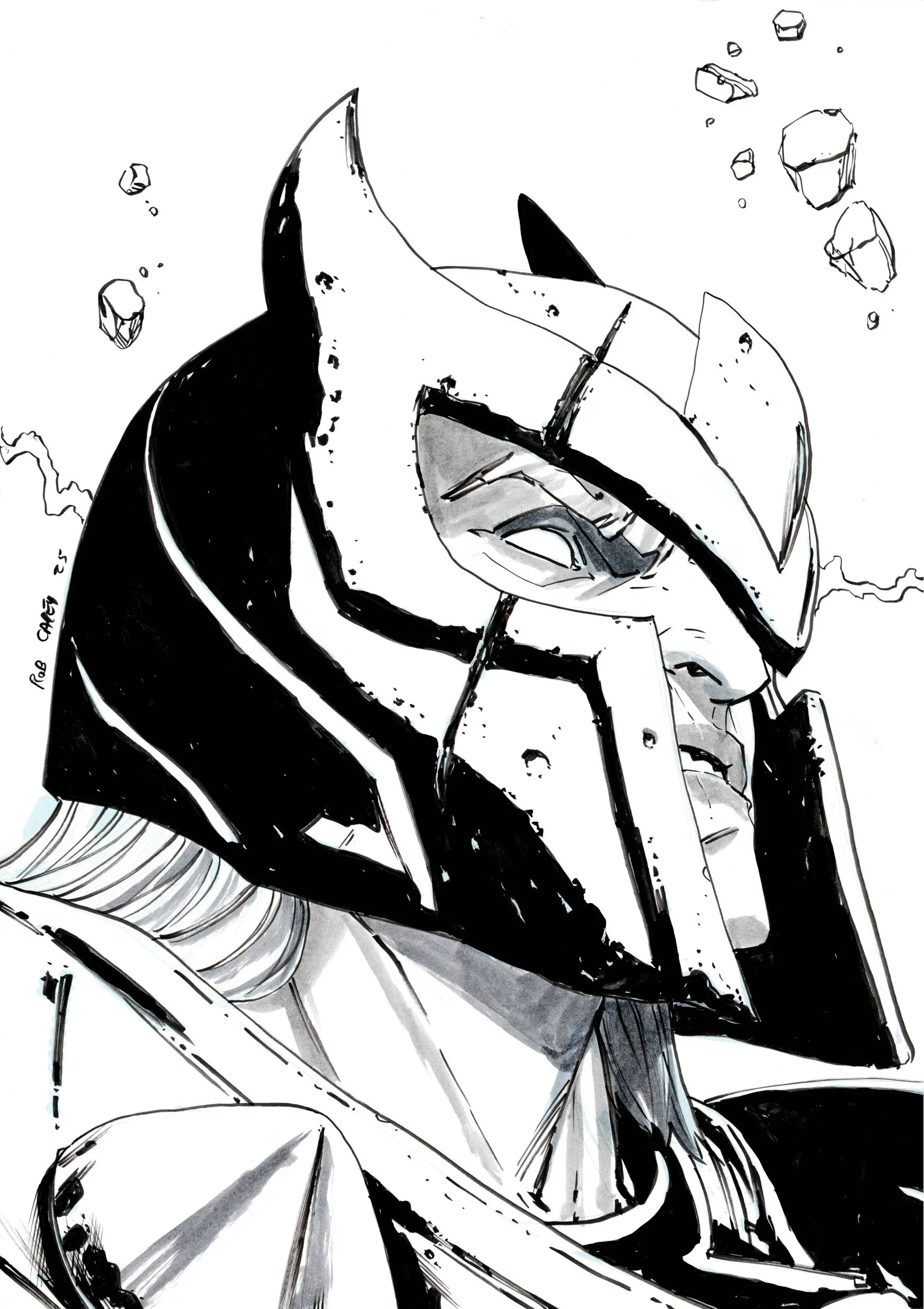 Magneto 11X17 Head Sketch