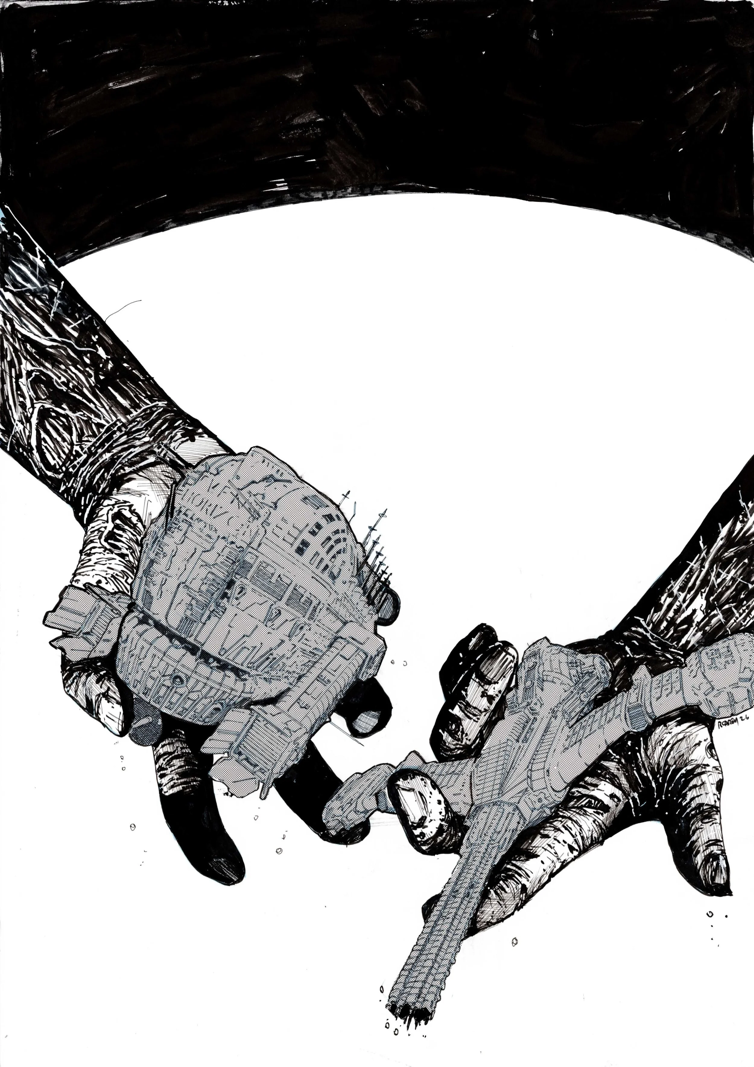 Event Horizon Infnero #4 Cover Artwork by Robert Carey