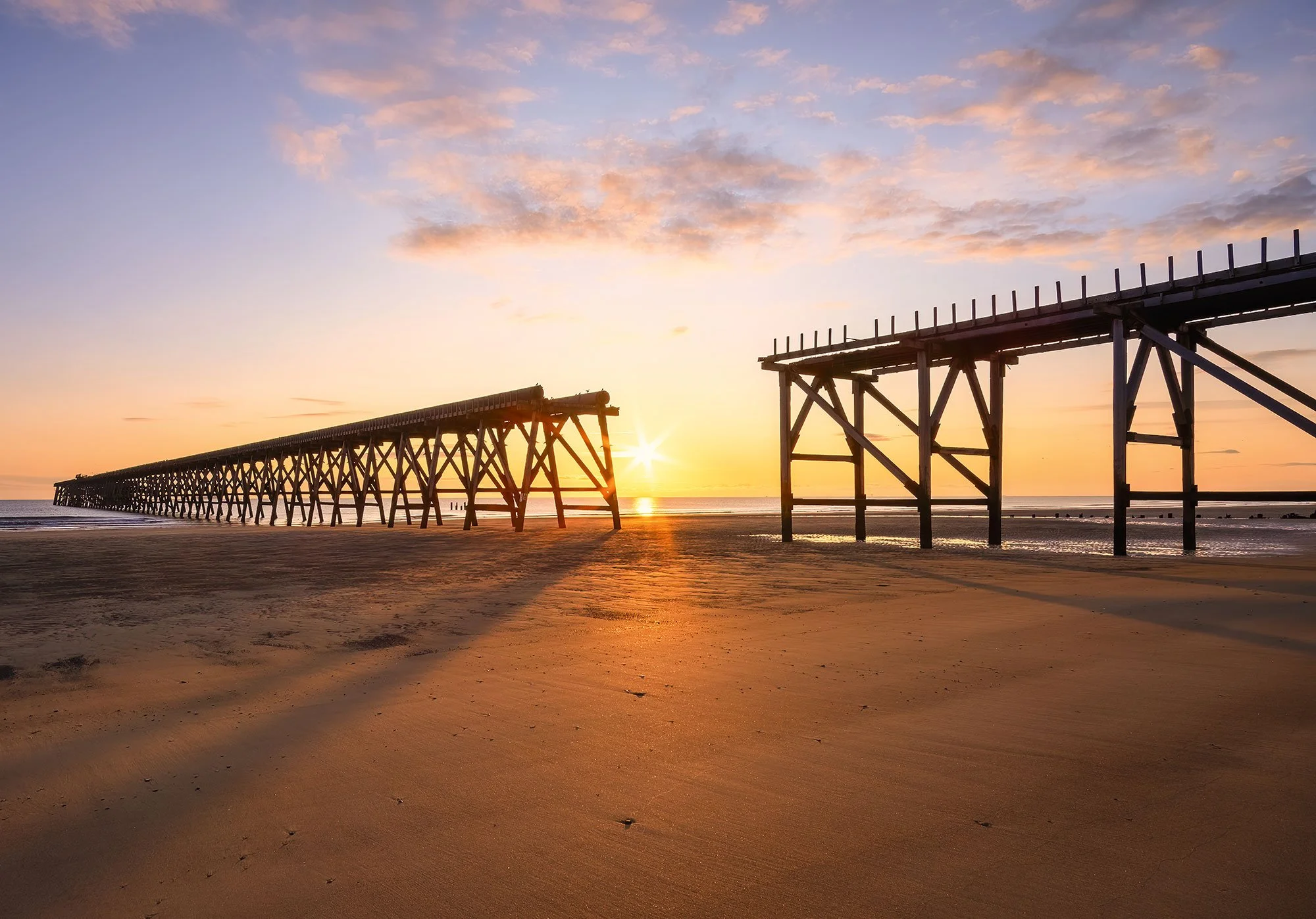 Steetley Pier in Hartlepool