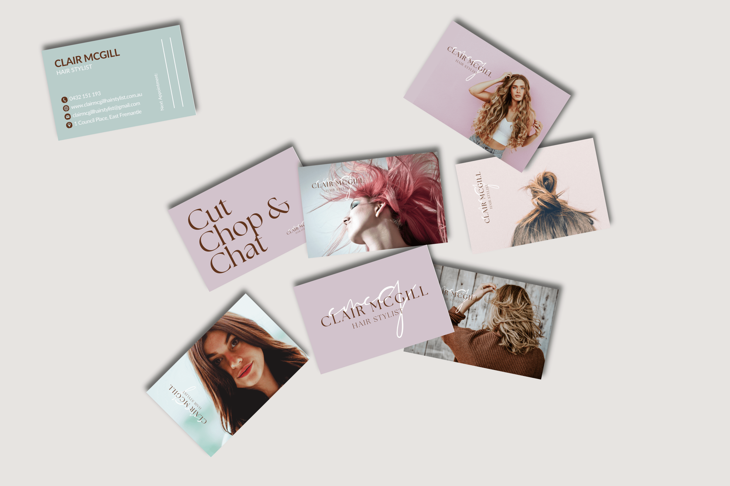 Little Stylings | Clair McGill Hair Stylist Business Card Design.png