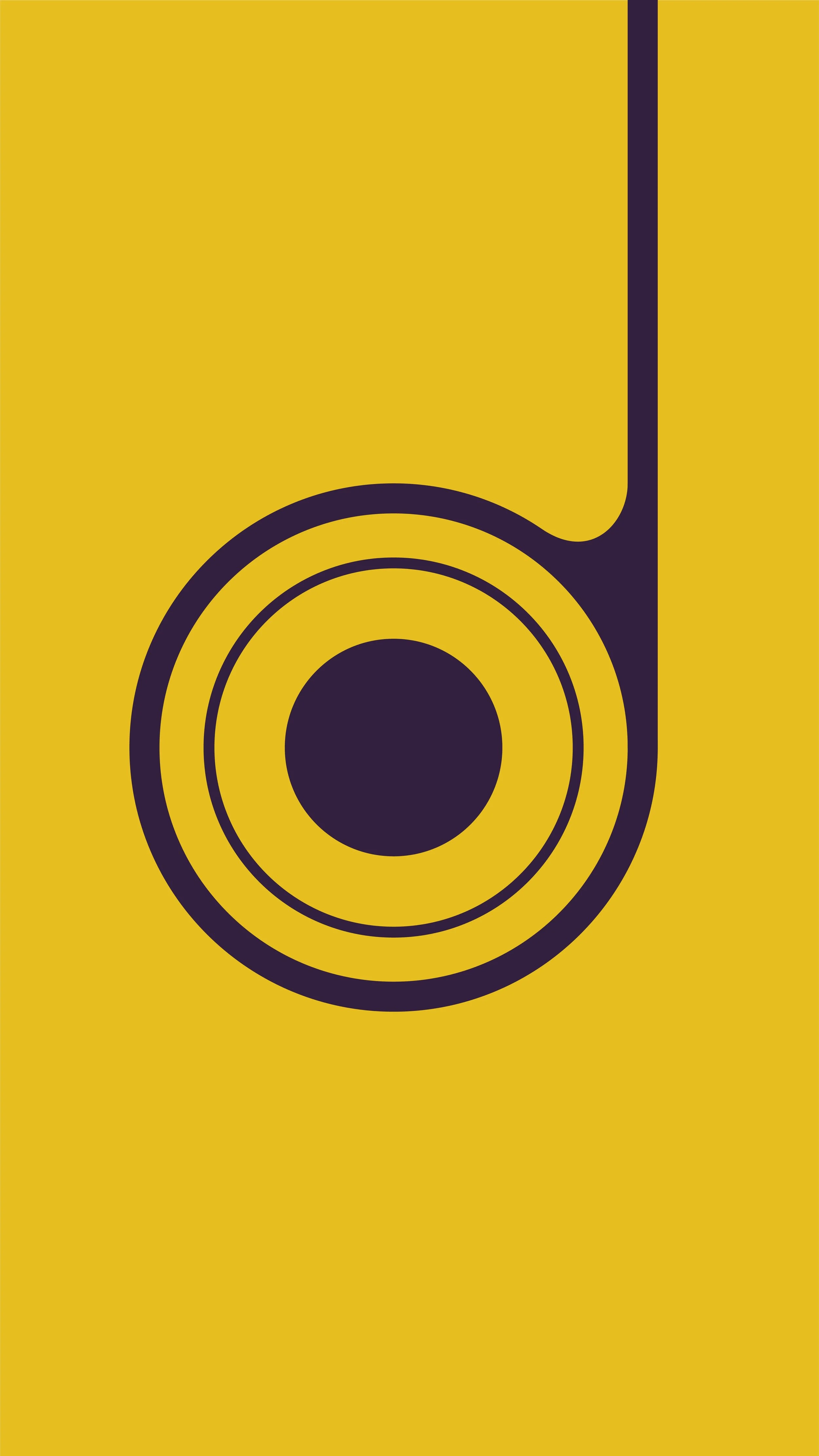 Abstract image on yellow background