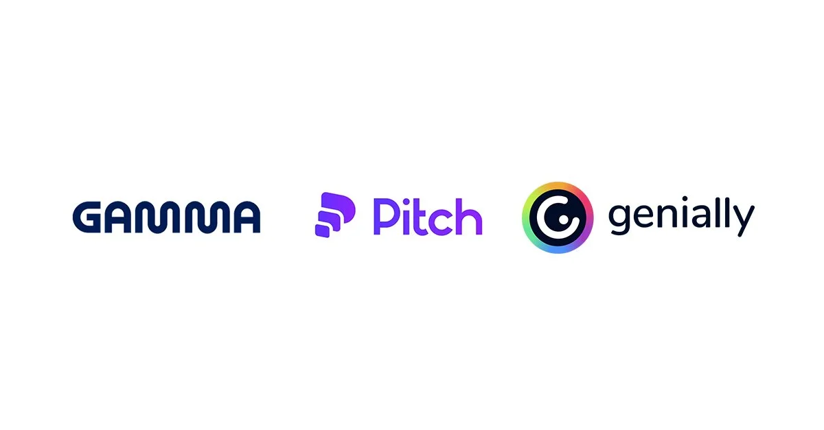 logos of Gamma Pitch and Genially