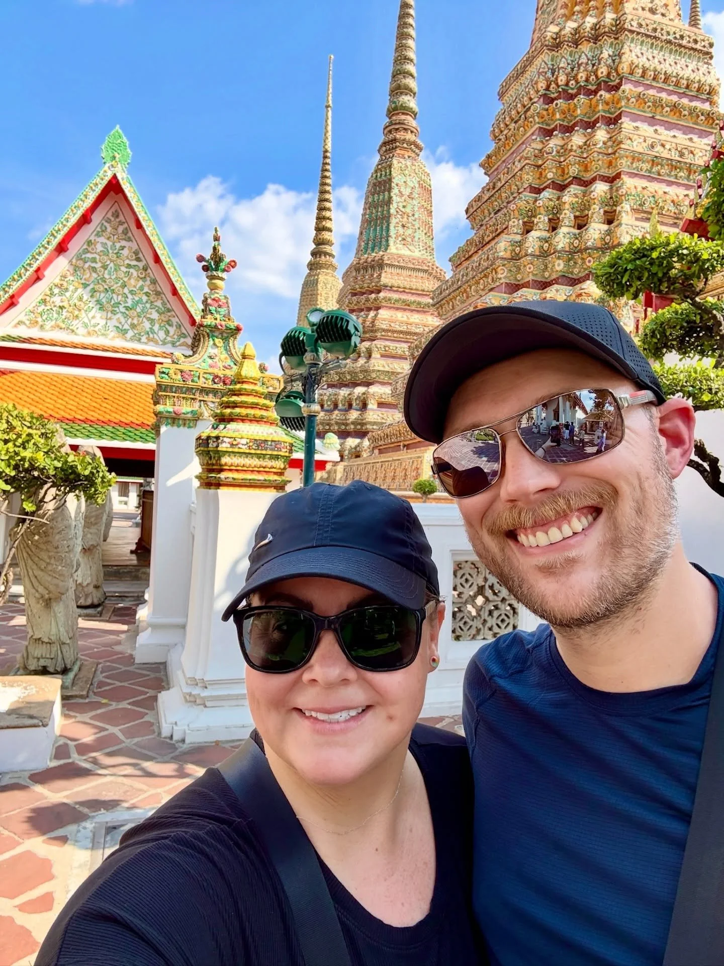 Some highlights from Wat Pho Temple. We kind of showed up here by accident. The plan was to get to this part of town and then take the ferry across the river to Wat Arun&hellip; but this seemed interesting so we stopped by for a look. It ended up bei