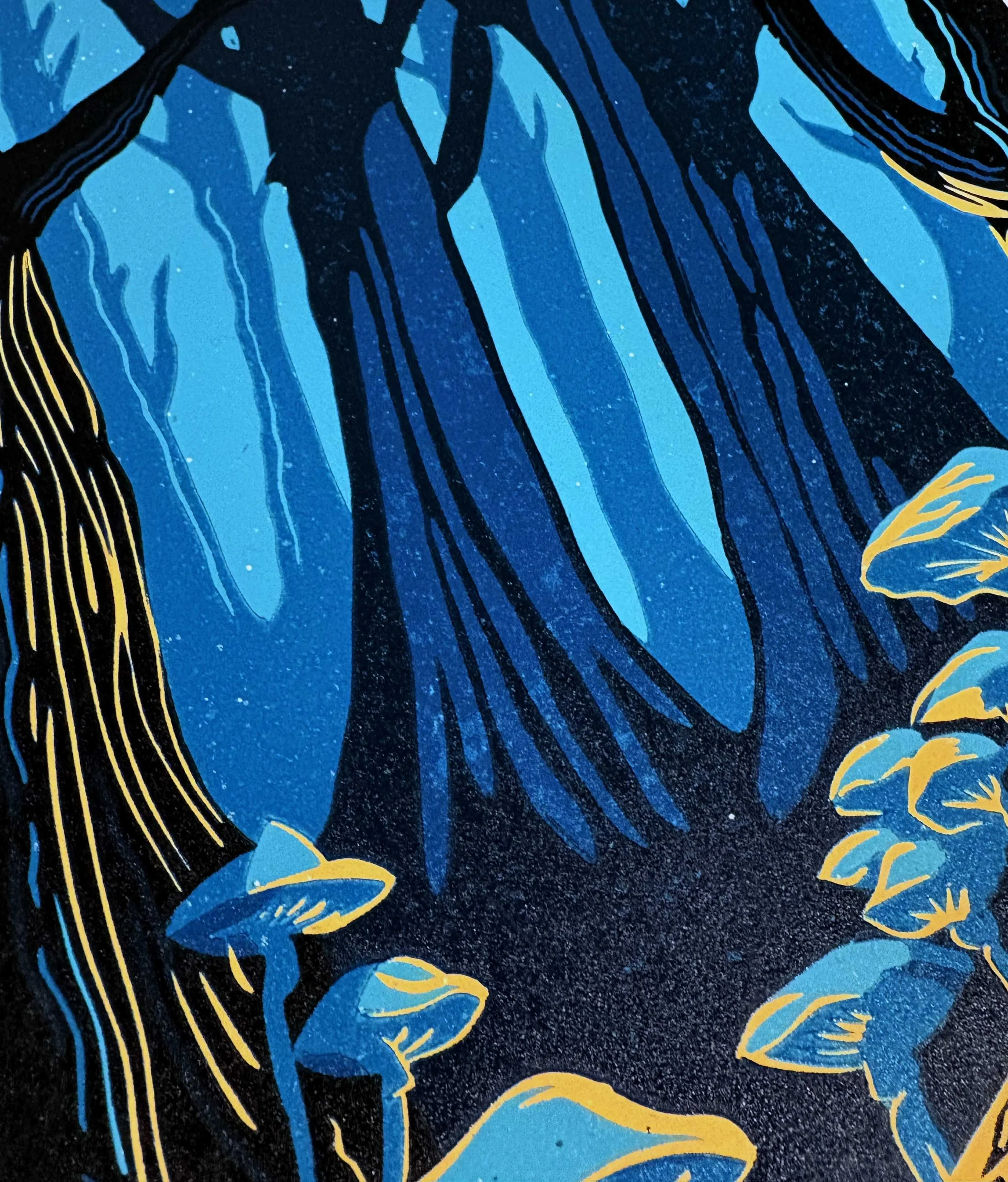 Mushroom Foresr - Lino print - Elizabeth Hall 3.jpg