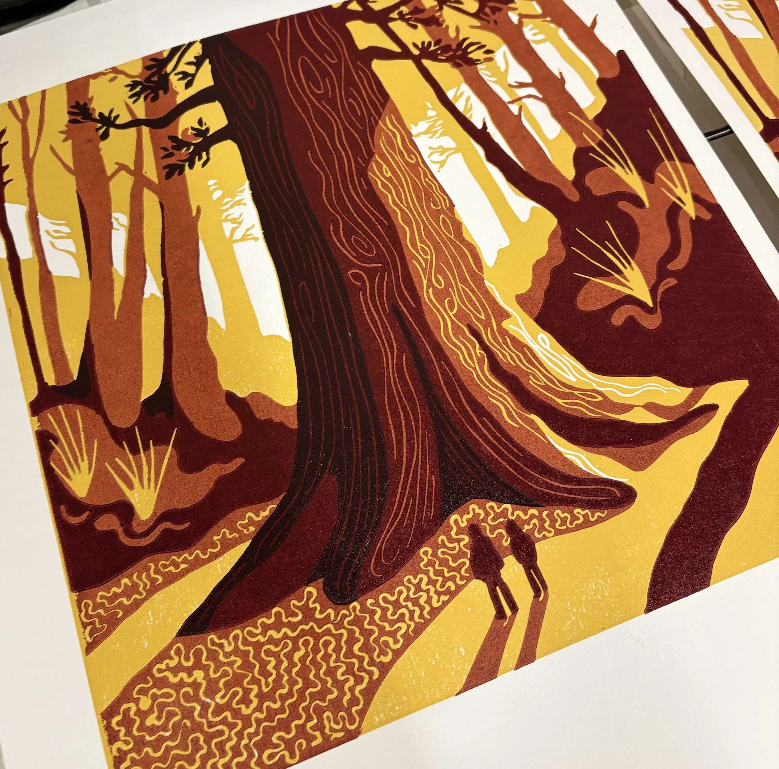 Red Giant - Lino Print - Elizabeth Hall.jpg