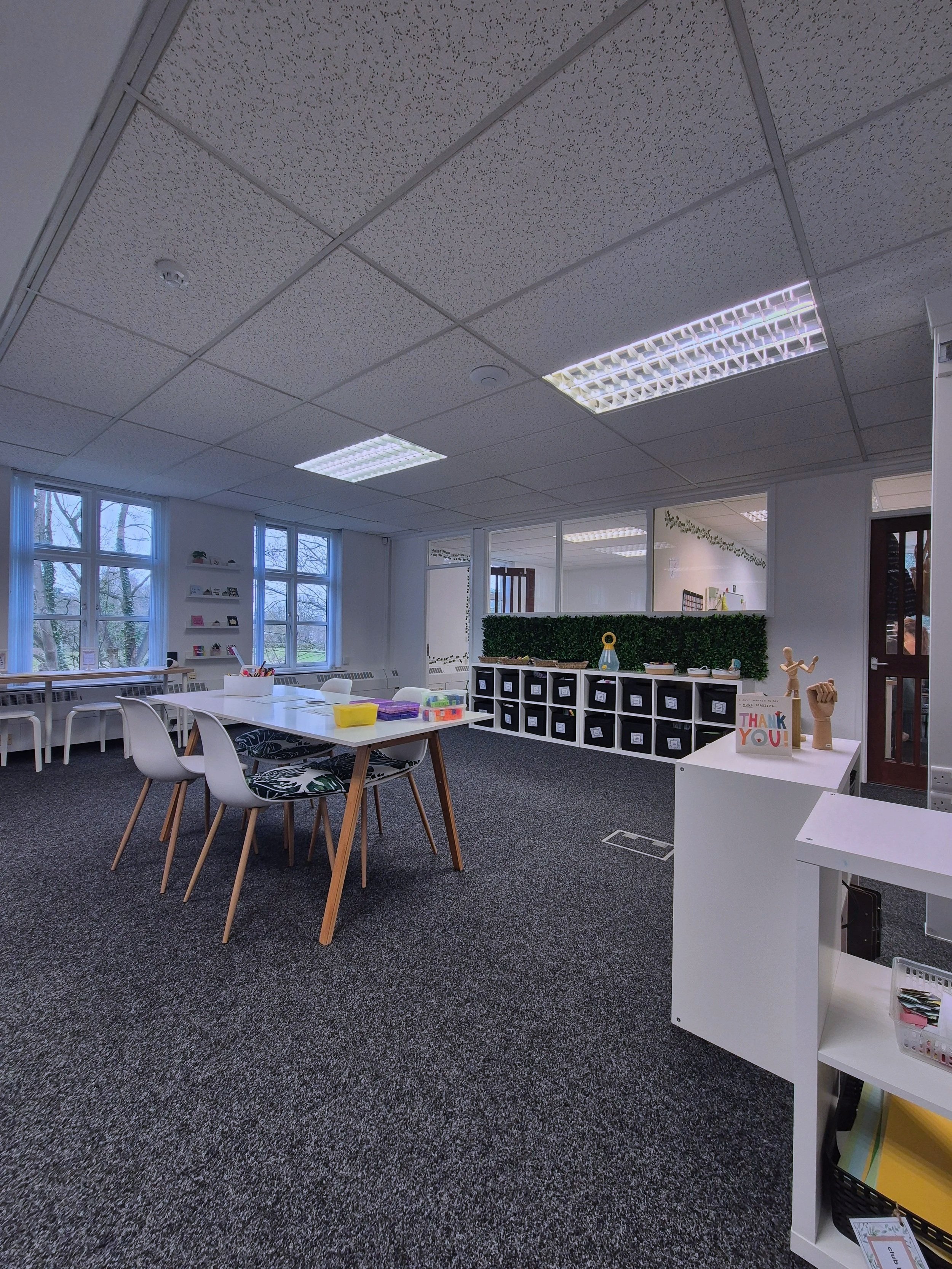Welcoming learning space at Study Space Academy where parent guides and tutoring resources are created