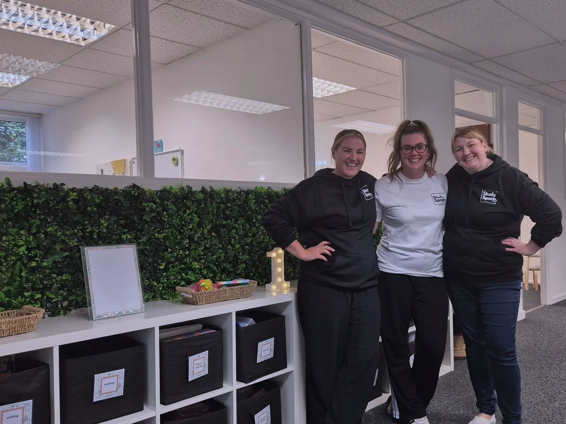 Sophie Hughes, Sally McLeod and Kali Worsley, the tutoring team at Study Space Academy in Wirral