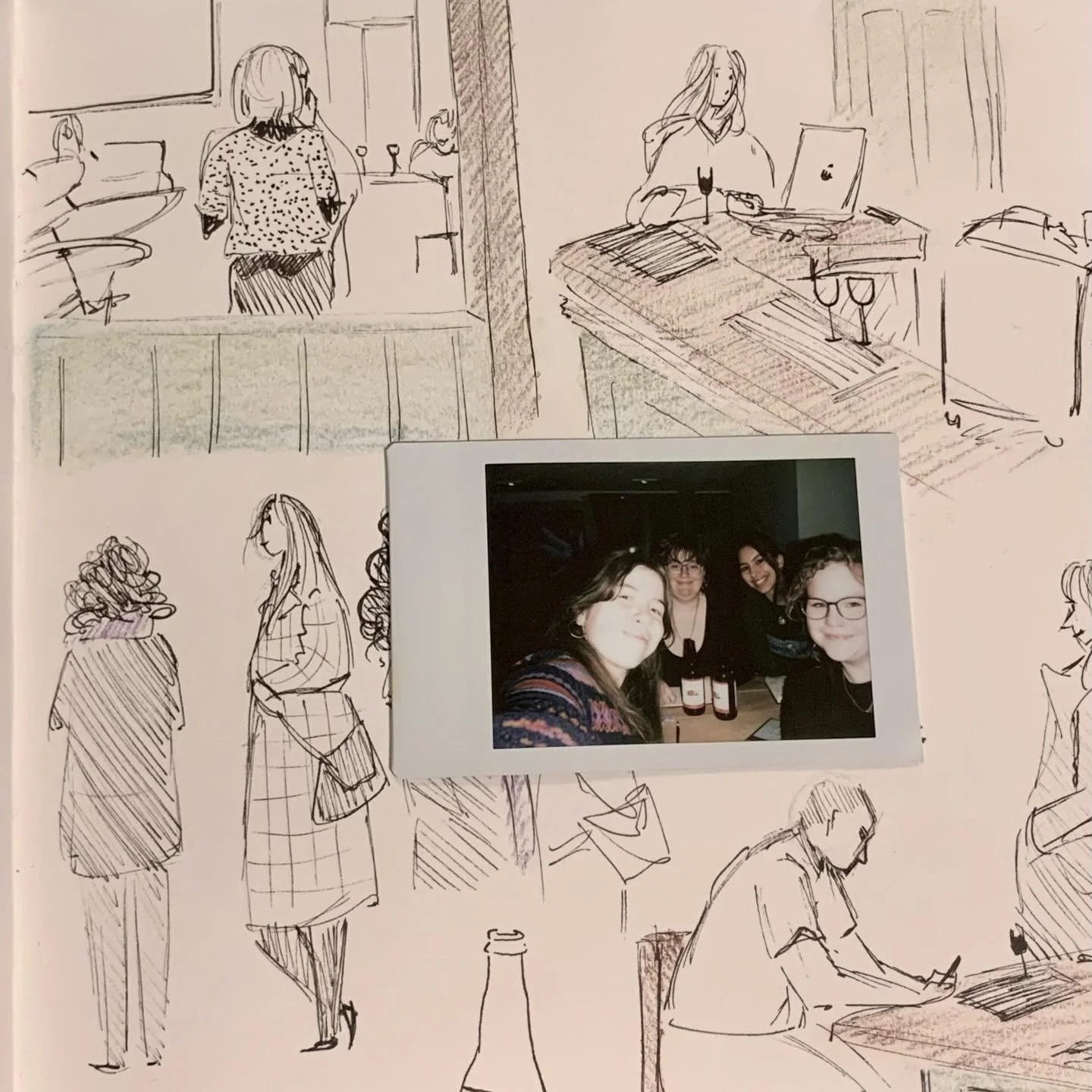 People drawing at pubs with live jazz music is super fun ✨🫶🏼

#observational #sketch #people #jazz