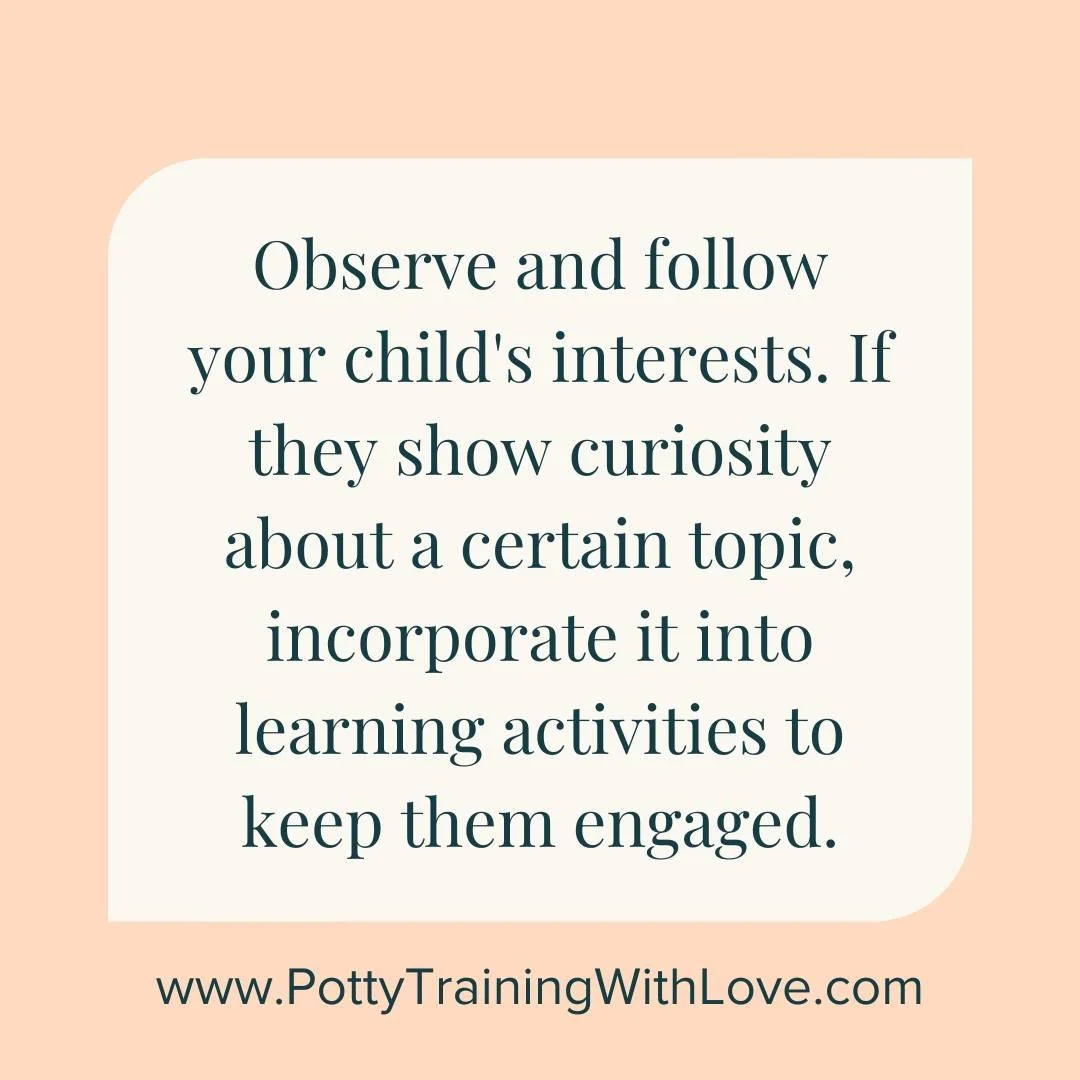 🦁🚂 Follow their lead! When your child shows interest in something, use it as a learning opportunity. Incorporating their passions into activities can keep them engaged and make learning more enjoyable. It's all about making education fun and meanin