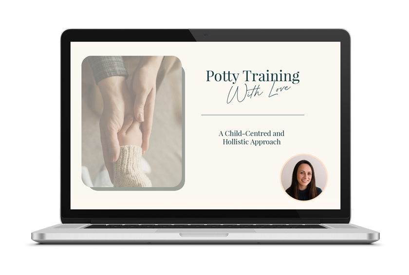 Computer video screen showing the potty training course.