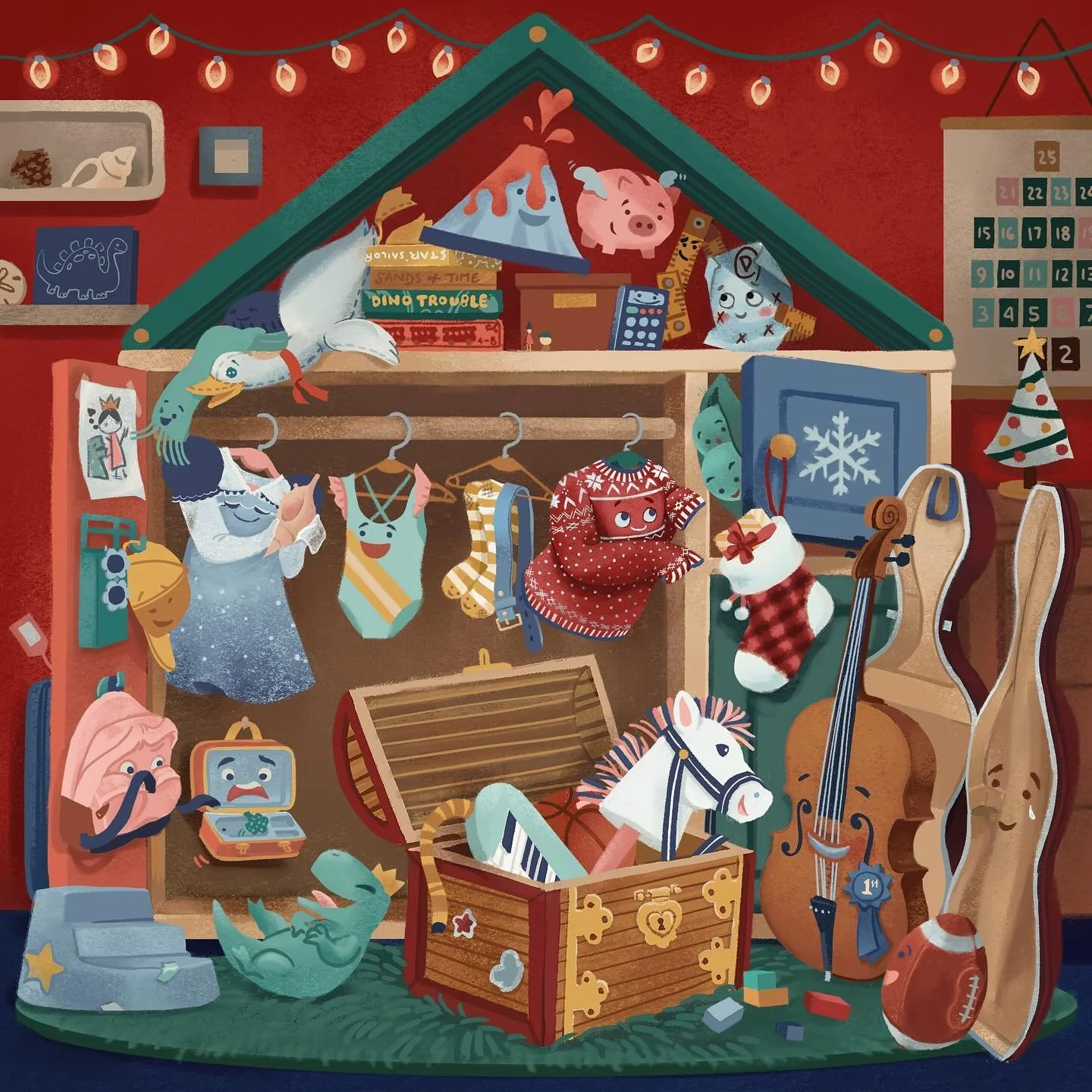 With the holidays just around the corner, I’m honored to have participated in @the_cat_agency’s Pawlidays 🐾! Each artist has been sharing their take on the theme ‘Home for the Holidays,’ and this was my idea:
A child’s