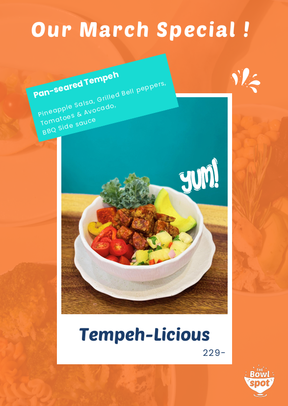 Tempeh-licious Vegan Poke Bowl:  a Plant-Based Special for March