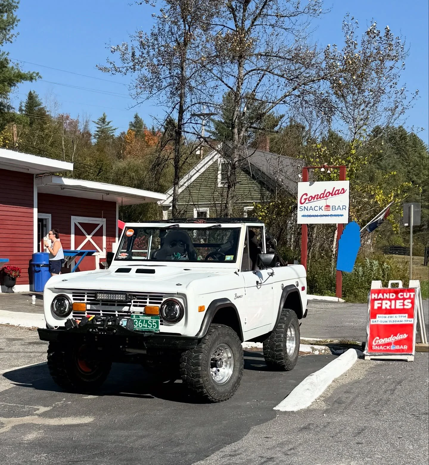 One of the things we&rsquo;ll miss the most once the season is over is all the cool cars that come to Gondolas Snack Bar! 

#gondolassnackbar #vermont